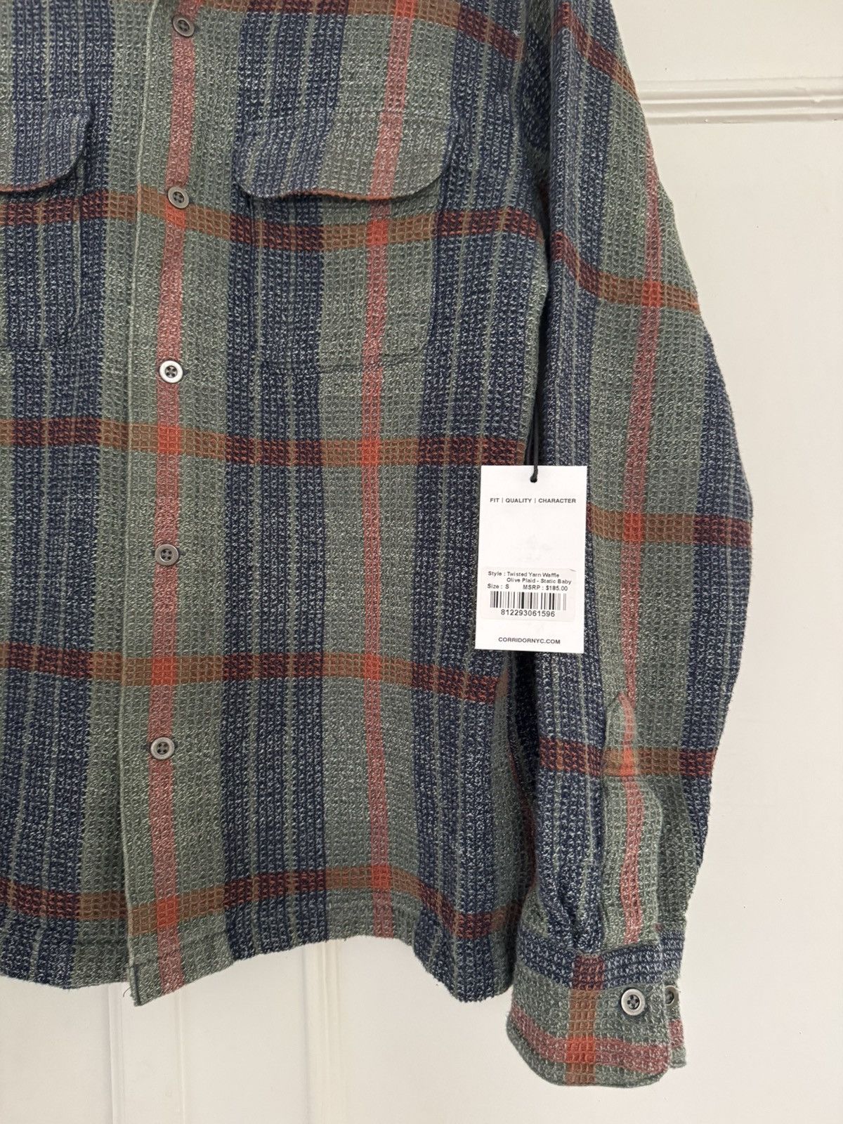 Corridor Corridor Twisted Yarn Waffle Olive Plaid Small Size US S / EU 44-46 / 1 - 5 Thumbnail