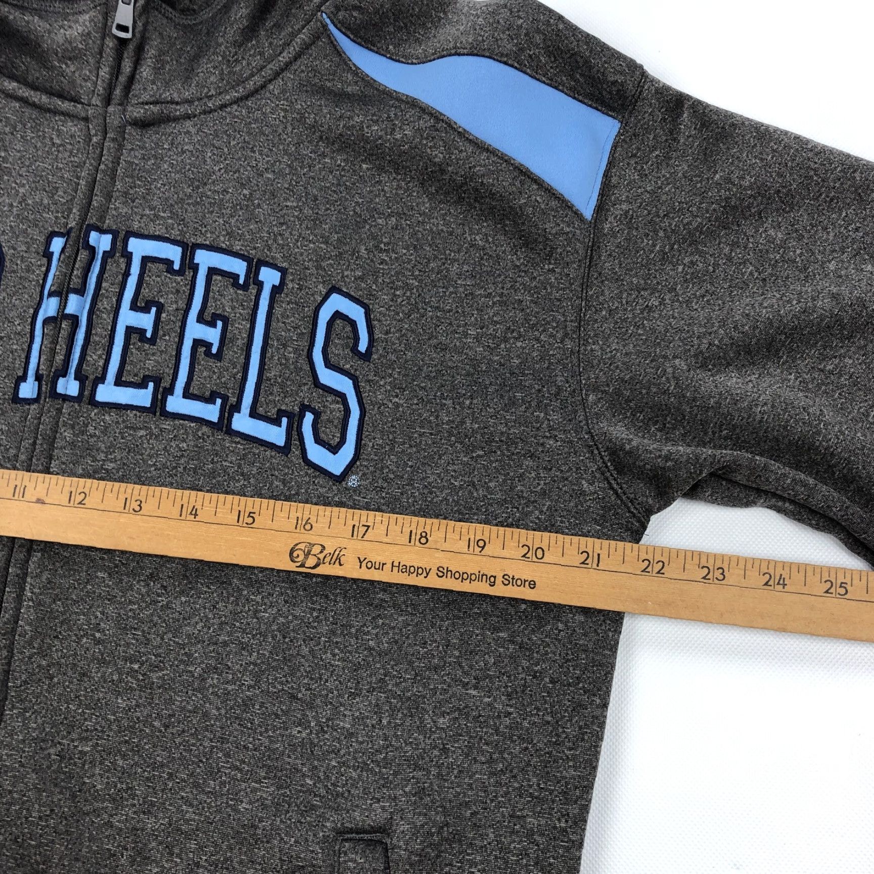 Vintage Campus Drive UNC Tar Heels Men Gray Full Zip Activewear Jacket S Size Regular Size US S / EU 44-46 / 1 - 5 Thumbnail