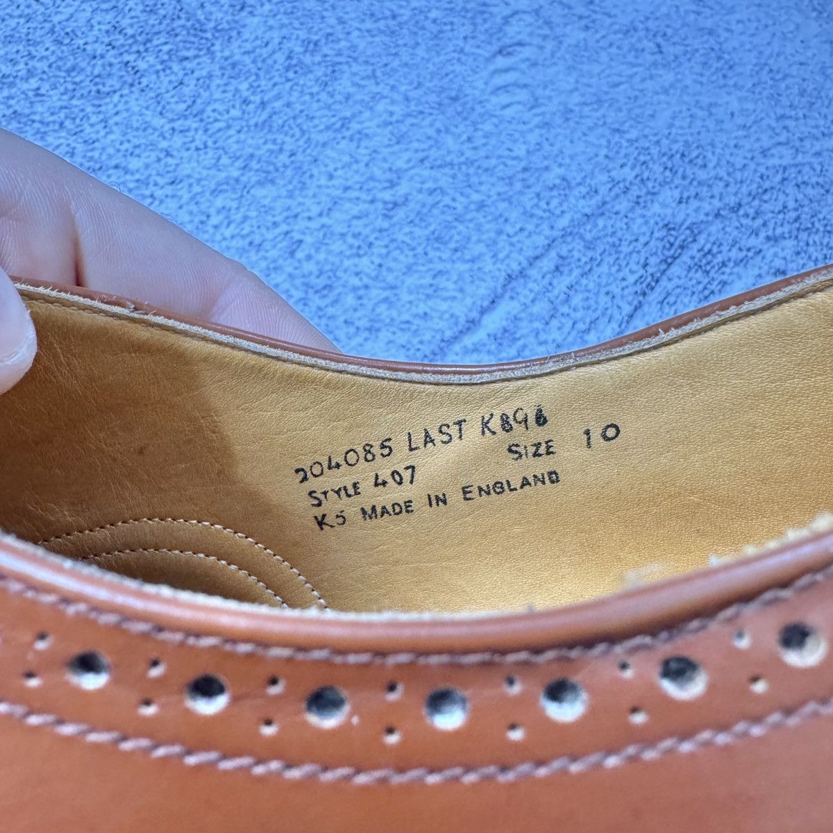Handmade × Vintage Tredwells vintage mens oxfords brogues US10.5 UK10 EU43.5 Size US 10.5 / EU 43-44 - 15 Thumbnail