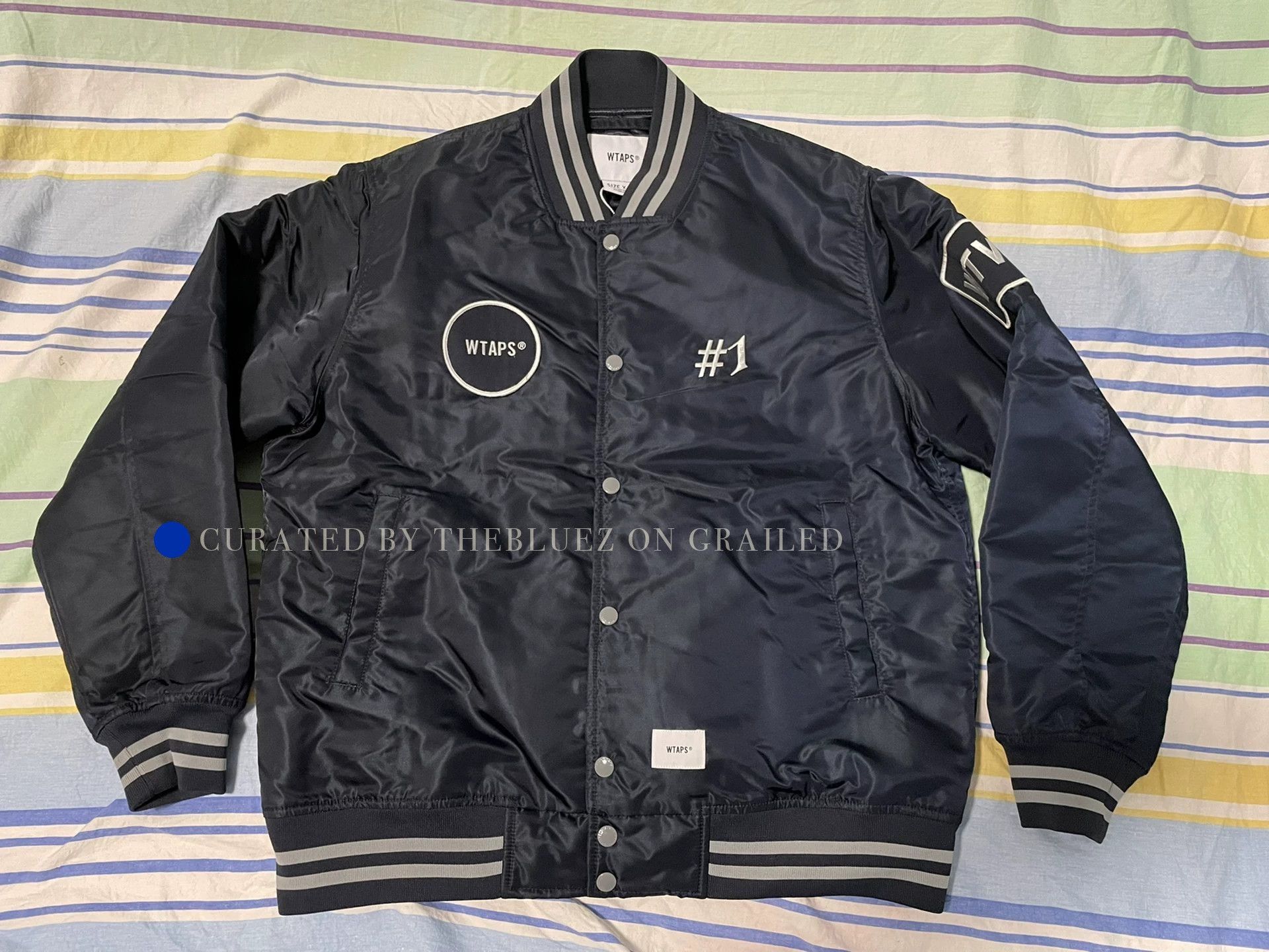 Wtaps Embroidered Nylon Satin Baseball Jacket Size US M / EU 48-50 / 2 - 1 Thumbnail