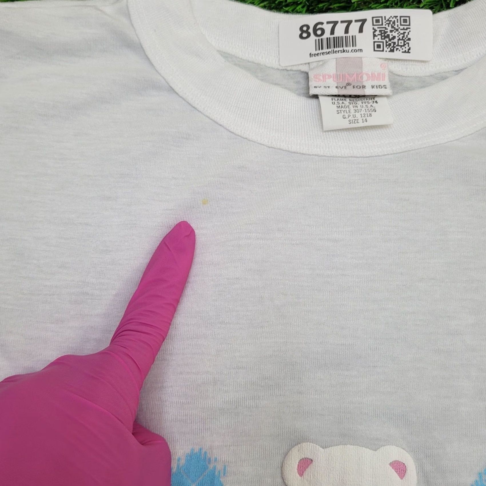 Vintage VINTAGE Shirt Teens Large 18x28 Baggy USA Bear Flower 80s Graphic Tee Size L / US 10 / IT 46 - 4 Thumbnail