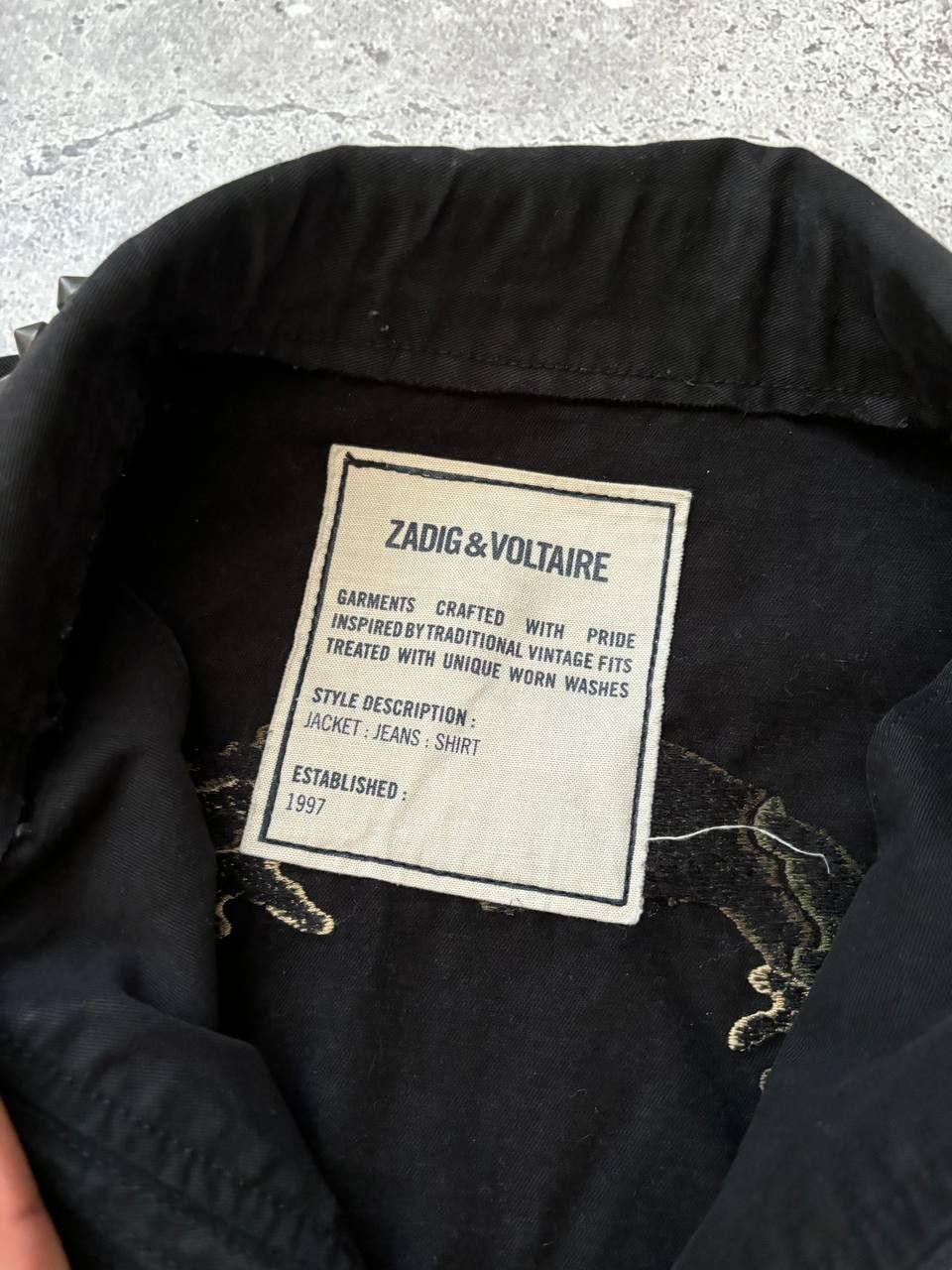 Zadig & Voltaire Denim Military Multipocket Spike Jacket Size US M / EU 48-50 / 2 - 10 Thumbnail