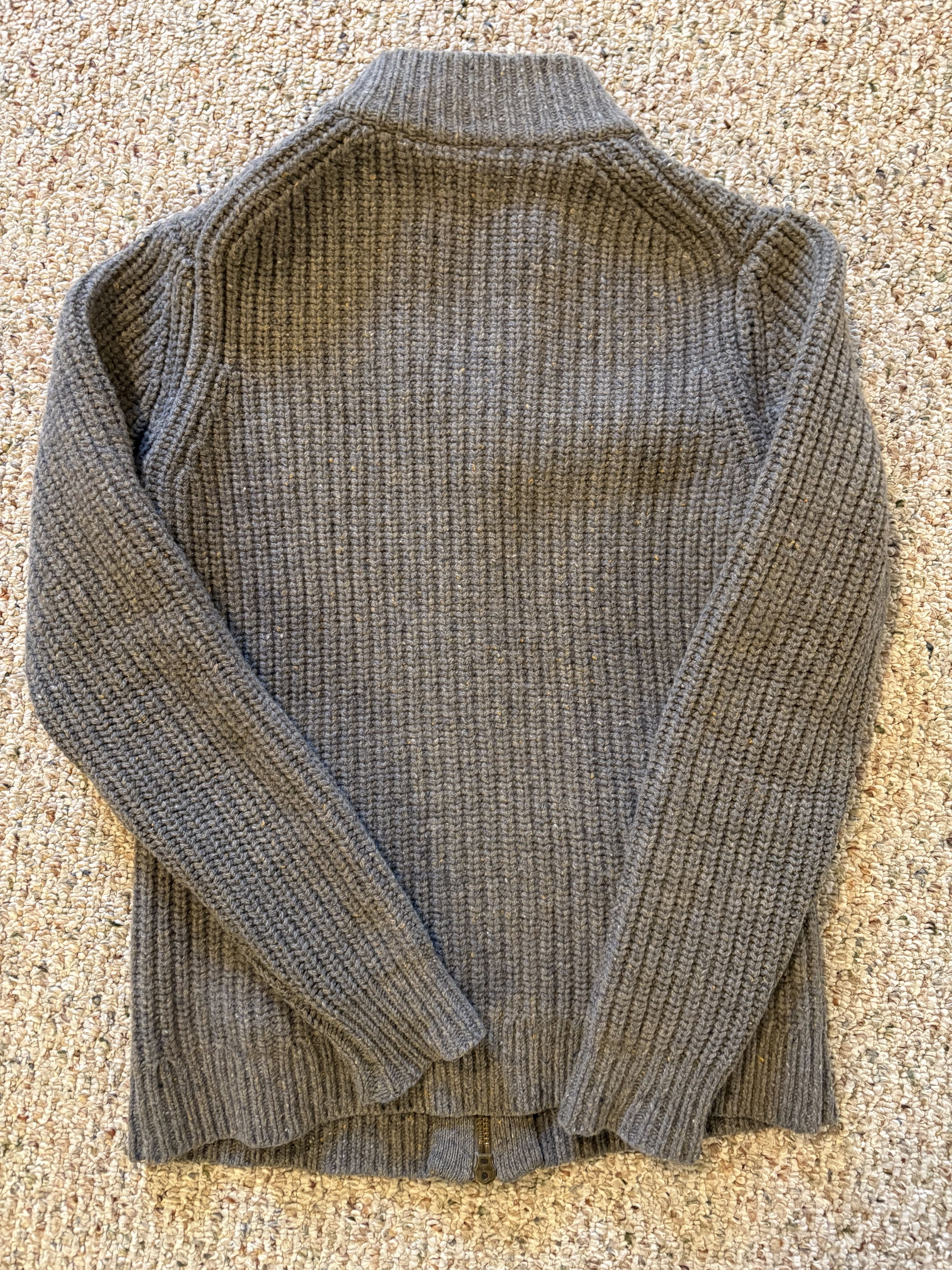 Taylor Stitch Taylor Stitch Full Zip Ribbed Sweater Grey Size 38 Size US S / EU 44-46 / 1 - 4 Thumbnail