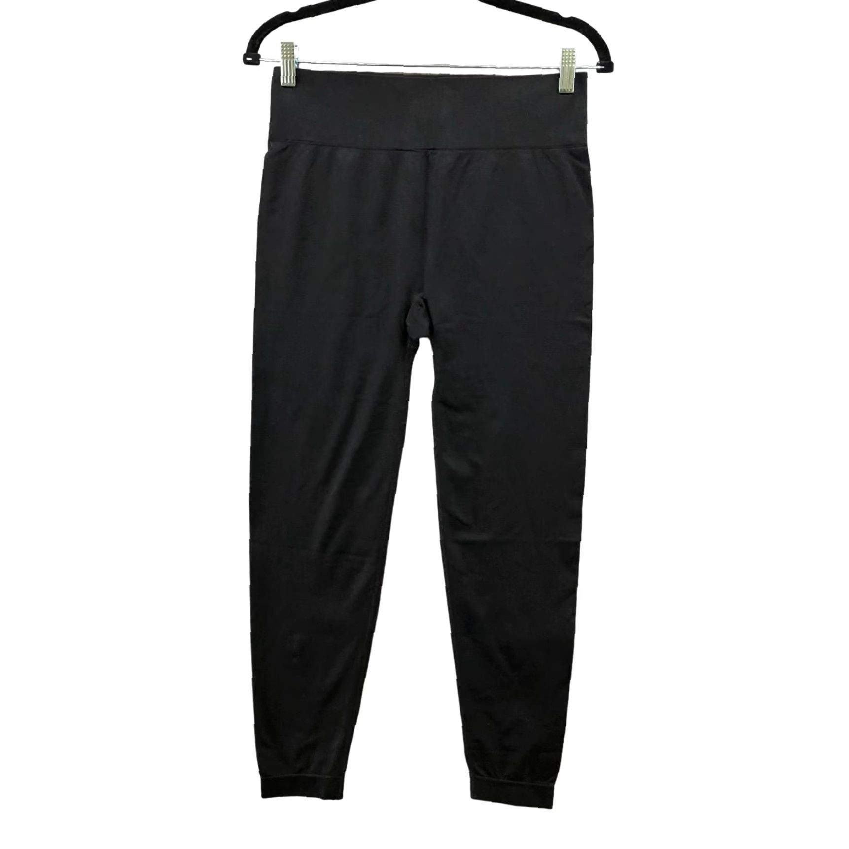 Vintage Walkpop Leggings - Womens High Rise Seamless Yoga Activewear, Black, XL, Ankle Inseam 24 in Size 40" / US 18 - 2 Thumbnail