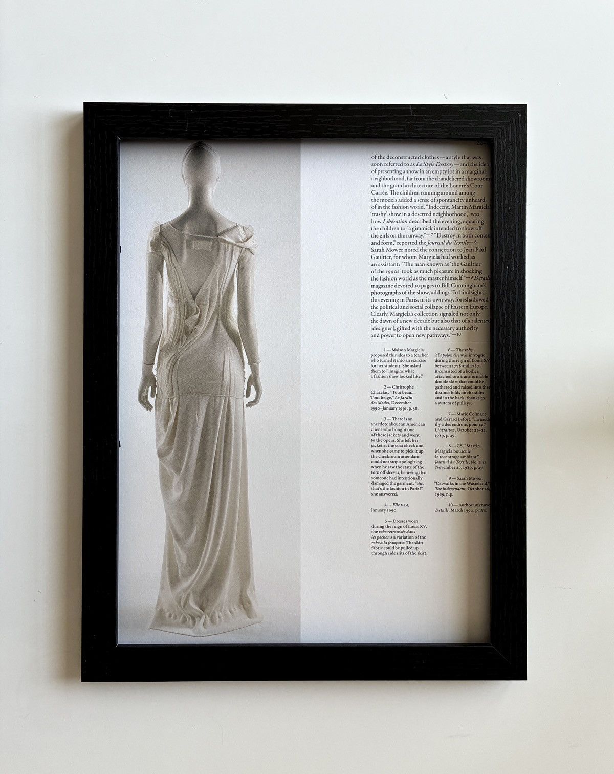 Maison Margiela Maison Margiela Archive Fashion runway photo framed 9x12 Size ONE SIZE - 1 Thumbnail