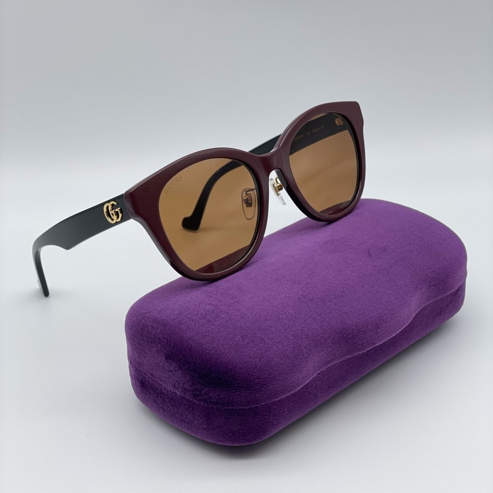 Gucci BRAND NEW GUCCI GG1002SK 003 Brown/Black Women Sunglasses Size ONE SIZE - 8 Thumbnail