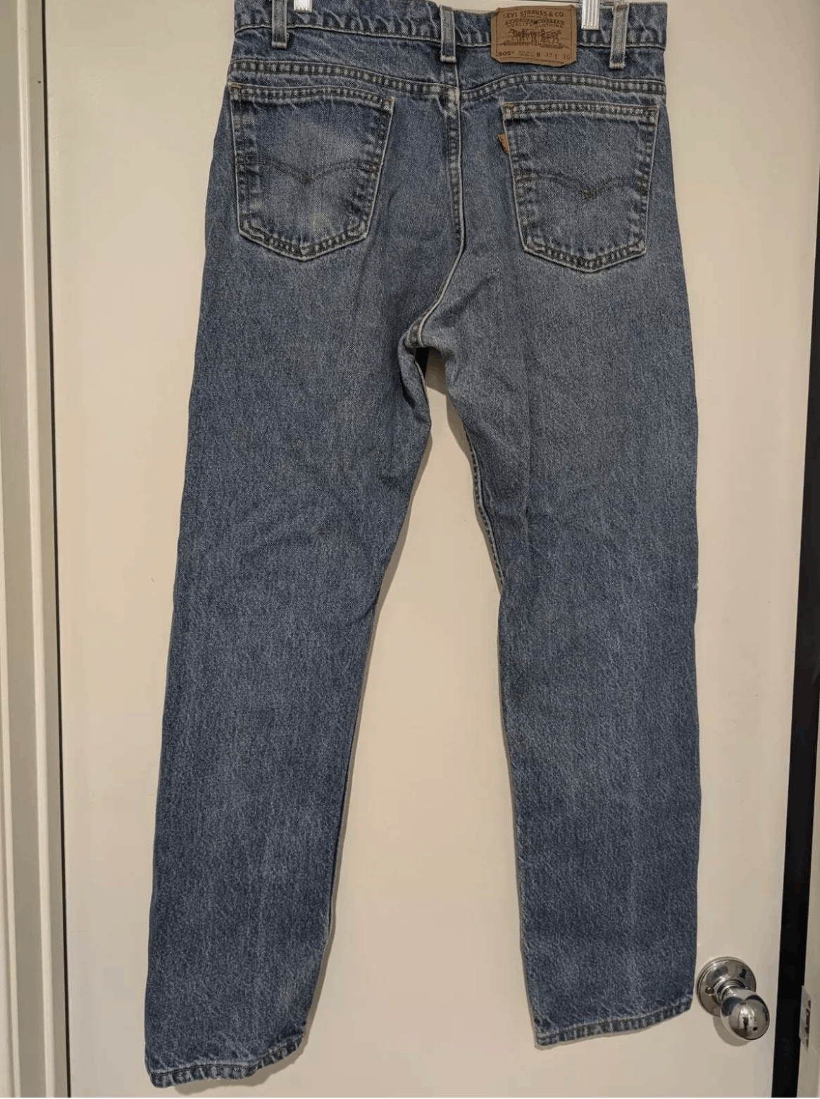 Levi's × Levi's Vintage Clothing Vintage Levis 505 Jeans Mens 33x30 Orange Tab Straight Leg Size US 33 - 2 Thumbnail