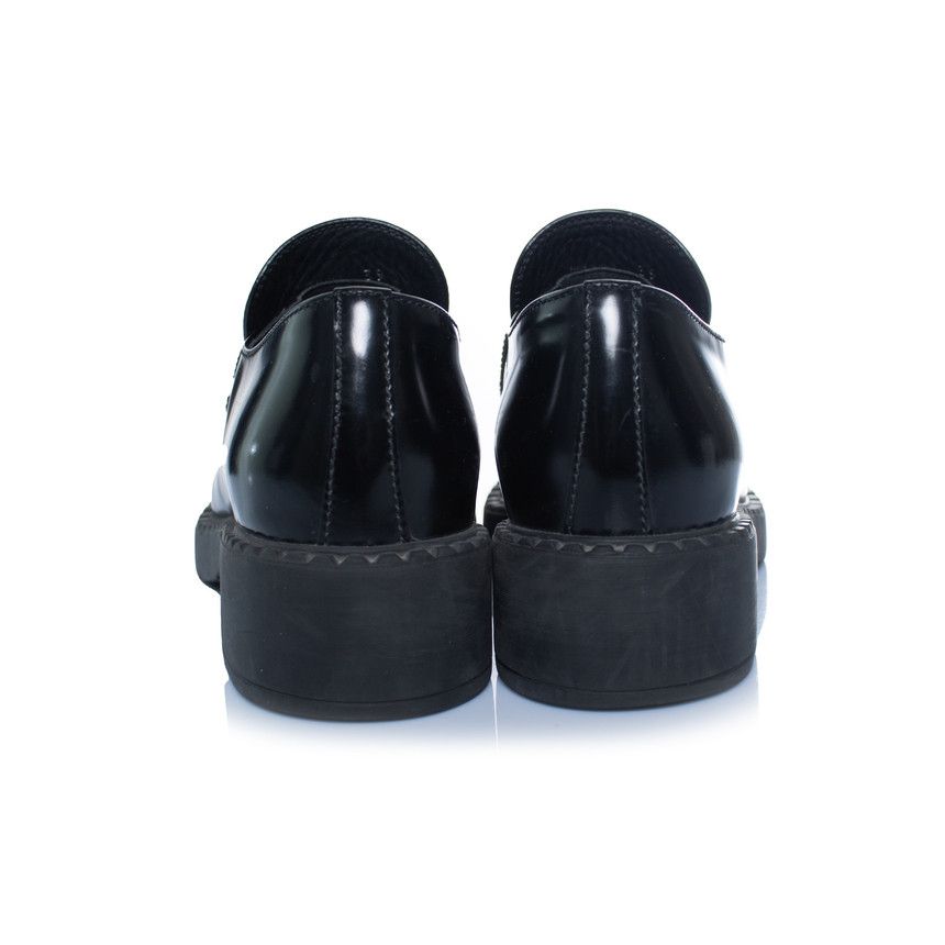 Prada Prada, black high shine leather loafers Size US 9 / IT 39 - 3 Thumbnail