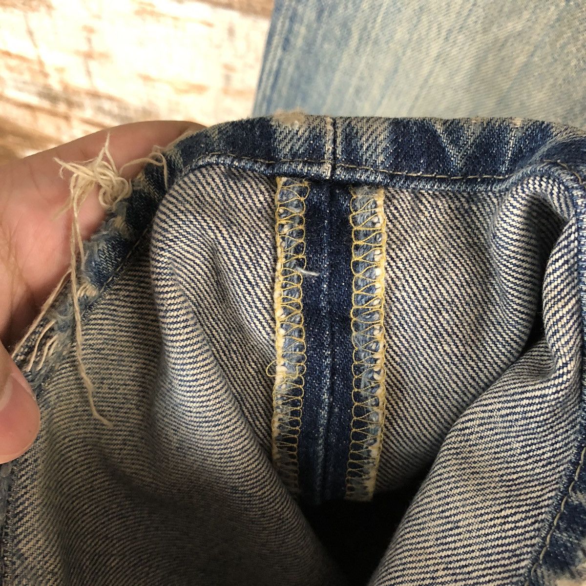 Lee DL Lee Riders Blue Distressed Denim Pants #C092 Size US 30 / EU 46 - 11 Thumbnail
