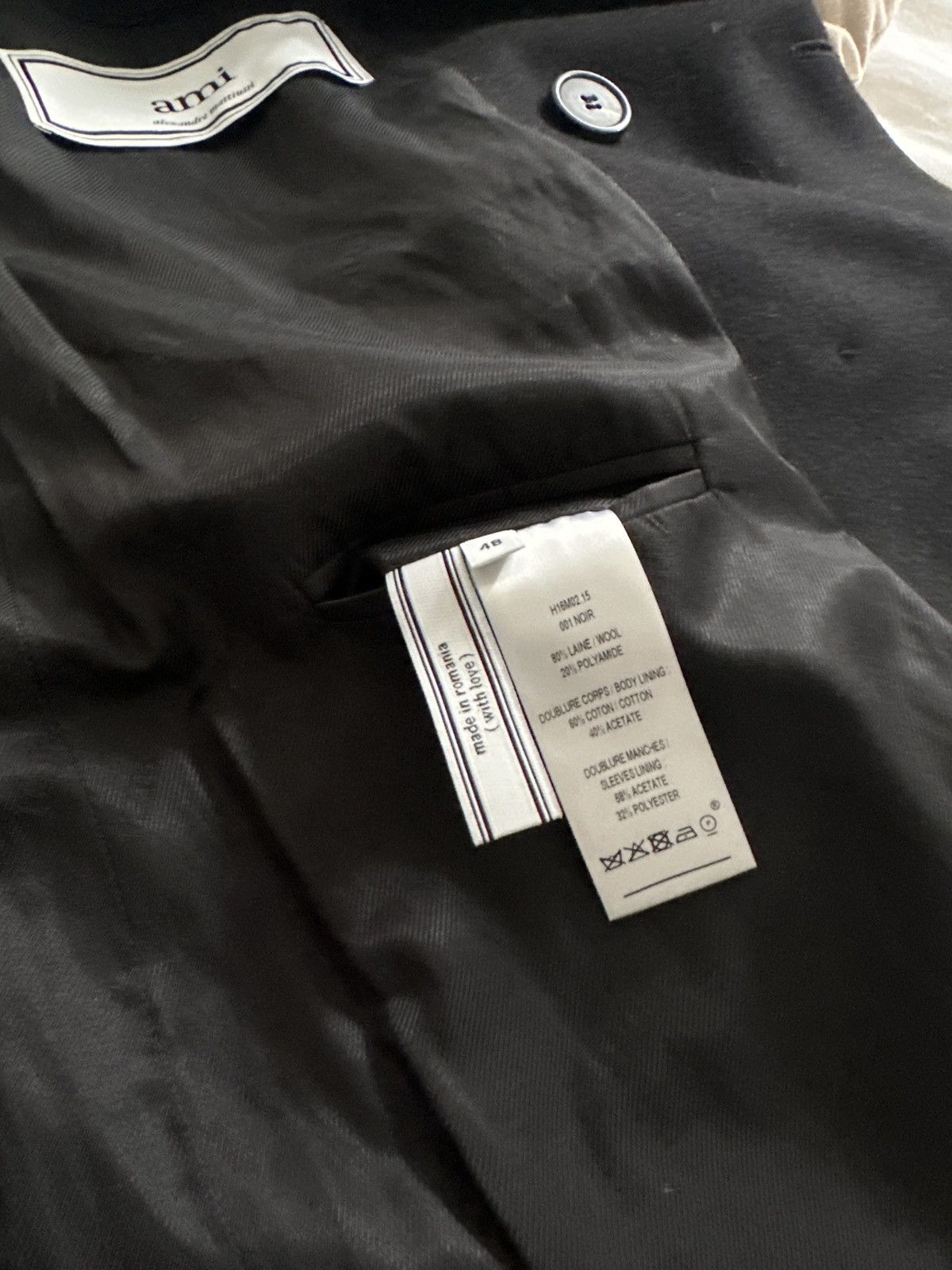 AMI Ami wool coat in black Size US M / EU 48-50 / 2 - 7 Thumbnail
