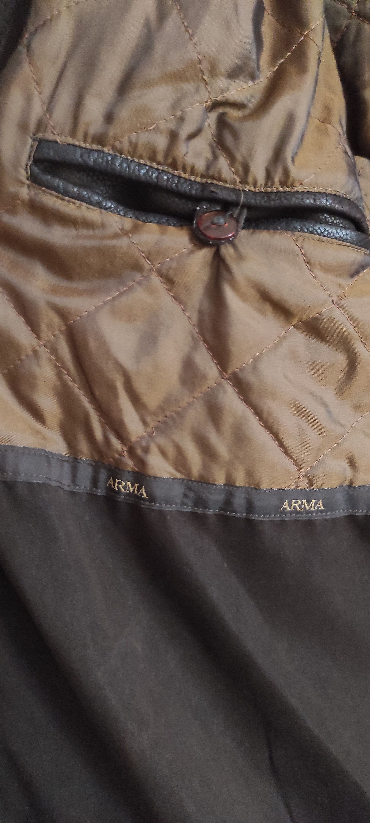 ARMA Arma Full Zip Retro Vintage Motorcycle Leather Jacket Sz 54 Size US L / EU 52-54 / 3 - 11 Thumbnail