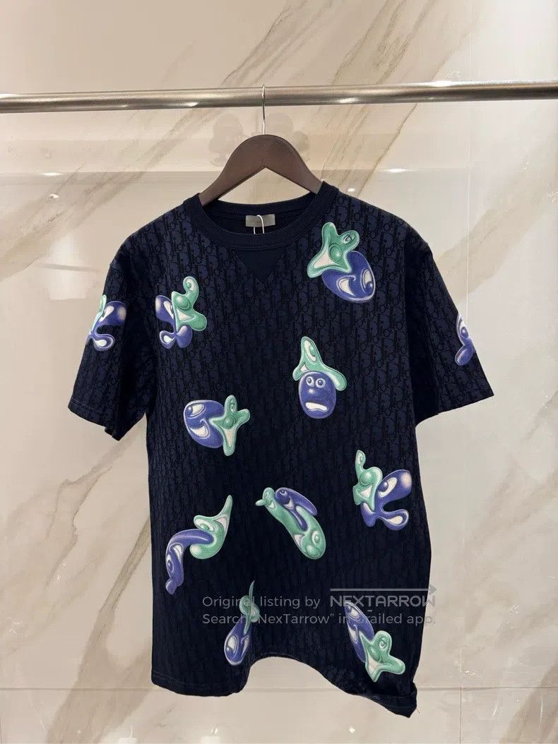 Dior Dior Cute eggplant full print pattern short sleeves Size US L / EU 52-54 / 3 - 1 Thumbnail