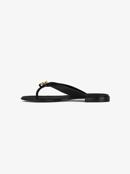 Givenchy o1y0925 Leather Slippers in Black Size US 9 / IT 39 - 2 Thumbnail