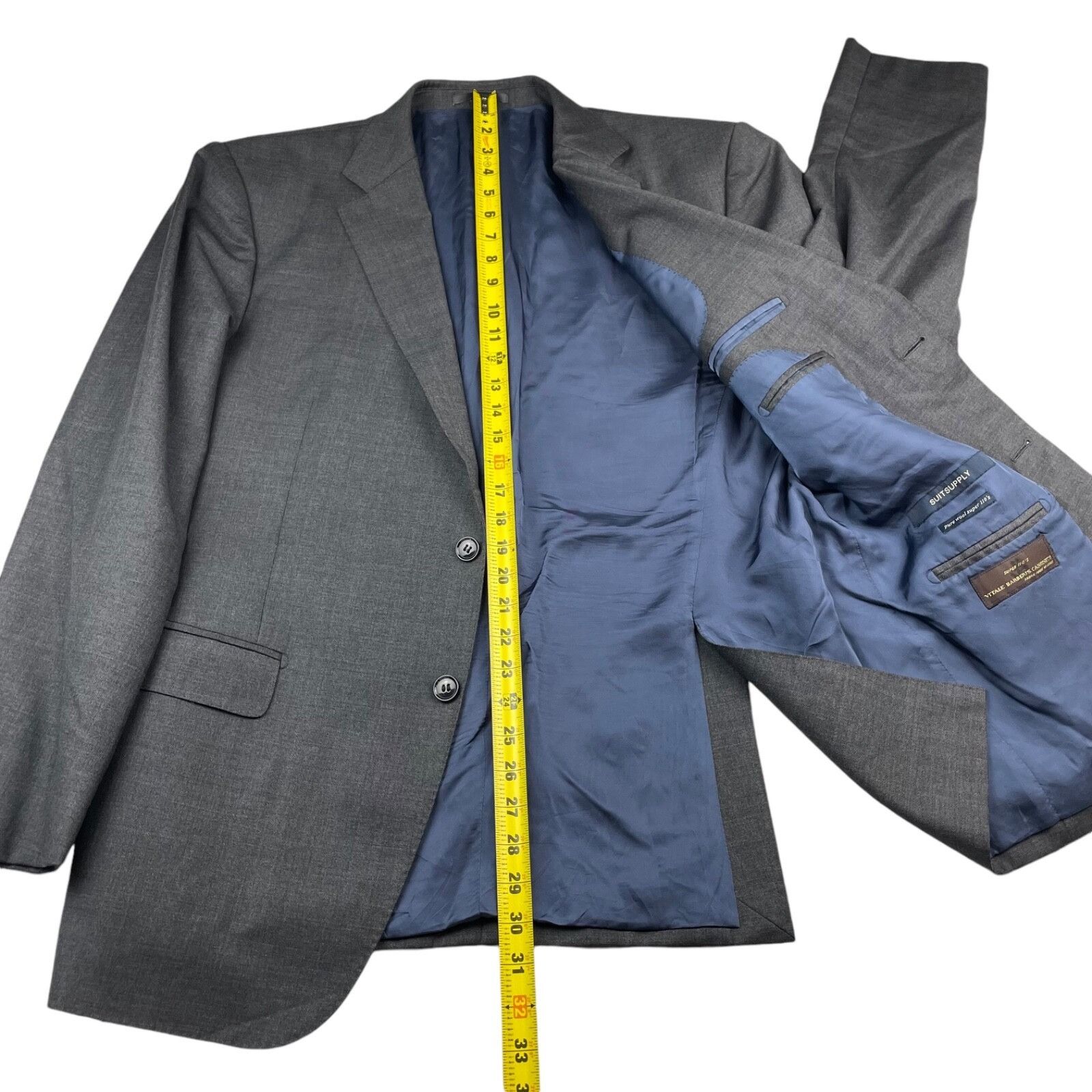 Suitsupply SuitSupply Men's Vitale Barberis Wool 2-Button Surgeons Cuff Size 46R - 11 Thumbnail