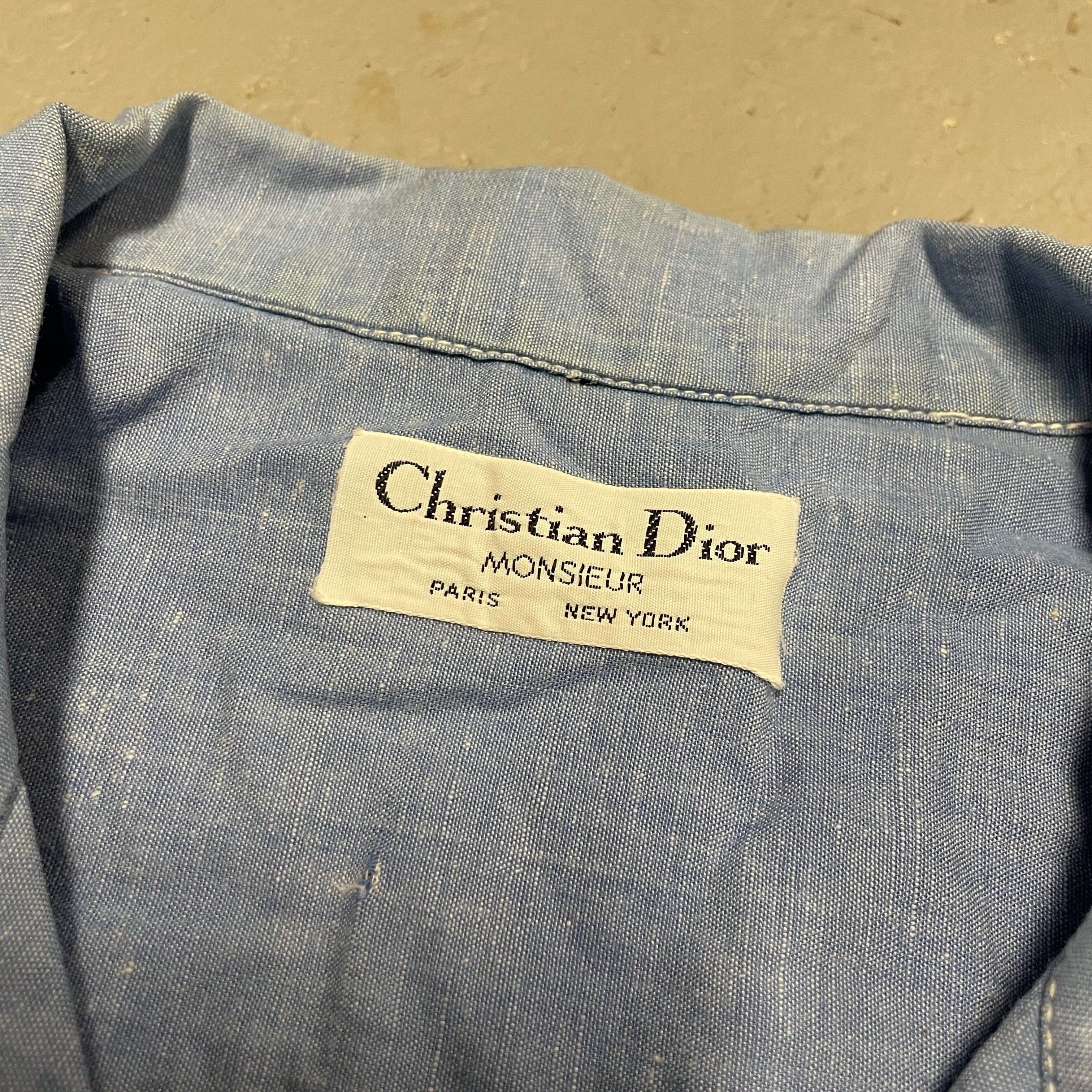 Dior Vintage 80s Christian Dior Monsieur Camp Shirt Size US M / EU 48-50 / 2 - 3 Thumbnail