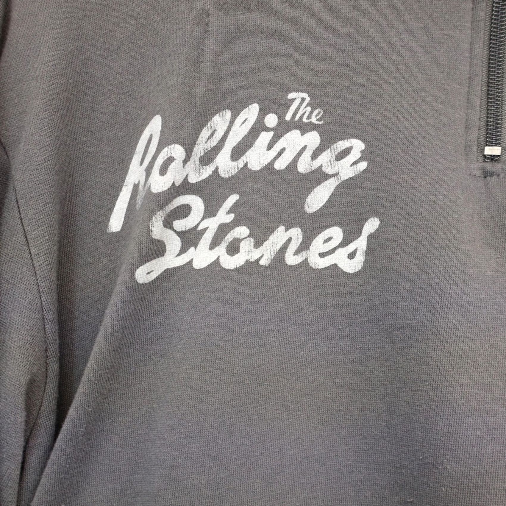Vintage VINTAGE Rolling Stones Sweatshirt Womens XL Gray Band 1/4 Zip Size XL / US 12-14 / IT 48-50 - 3 Thumbnail