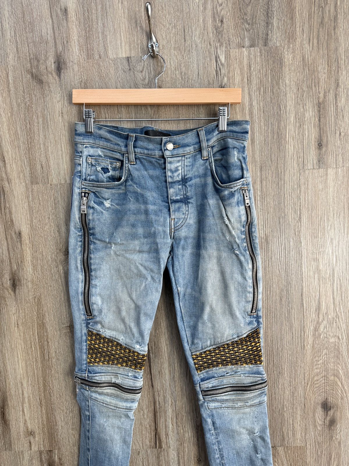 Amiri Amiri Blue MX2 Denim Jeans Size US 30 / EU 46 - 2 Thumbnail