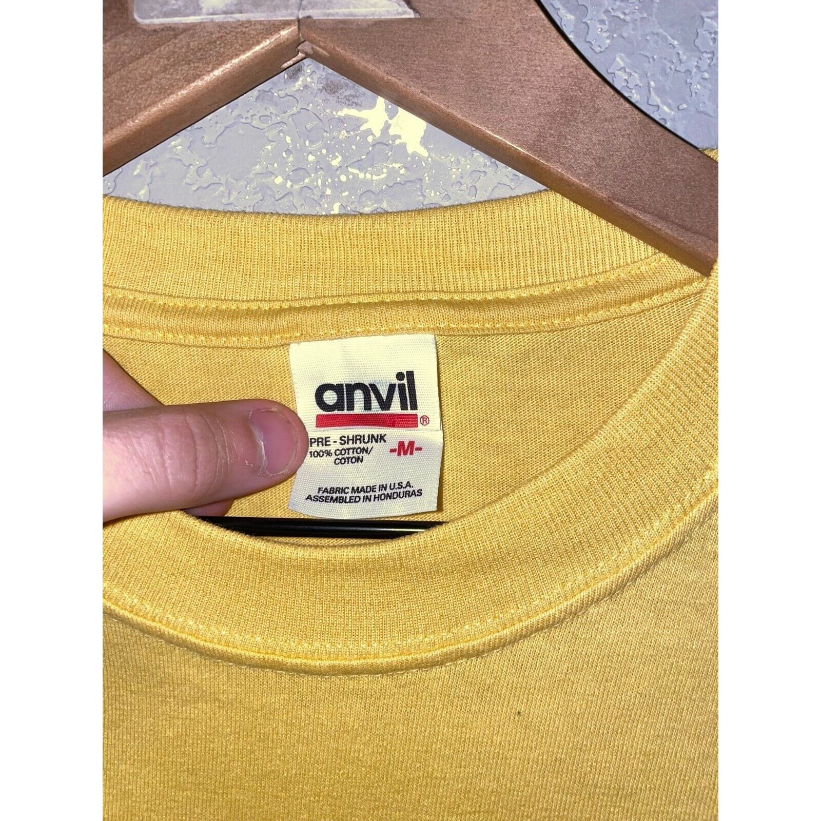 Anvil 90s Rocky Mountain Alpine Ski Yellow Shirt Long Sleeve Size US M / EU 48-50 / 2 - 3 Thumbnail