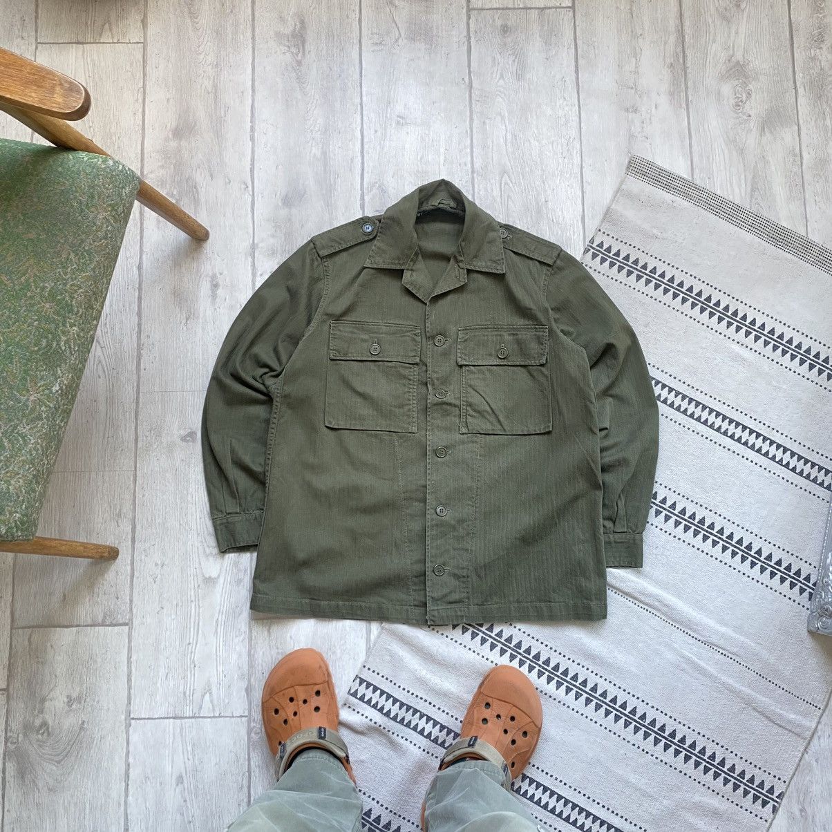 Le Laboureur Vintage 90 80s Sanfor French Chore jacket work Vetra Le mont Size US S / EU 44-46 / 1 - 1 Thumbnail