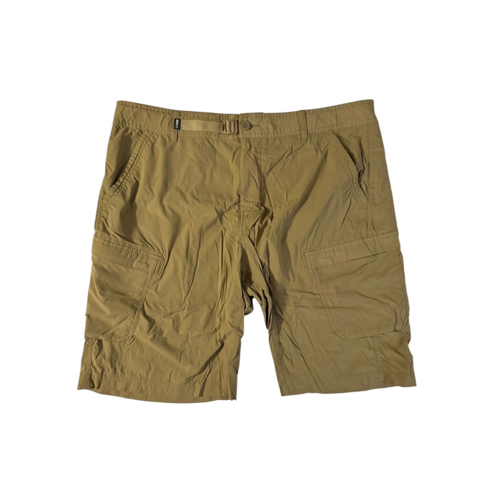 Rei REI Men’s Beige Cargo Outdoor Sports Shorts Adjustable 40” Size US 40 / EU 56 - 1 Thumbnail