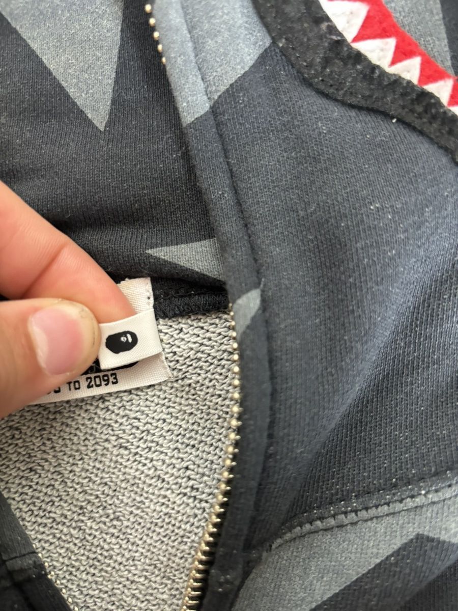 Bape Sta Pattern Shark Full Zip Hoodie Size US M / EU 48-50 / 2 - 8 Thumbnail
