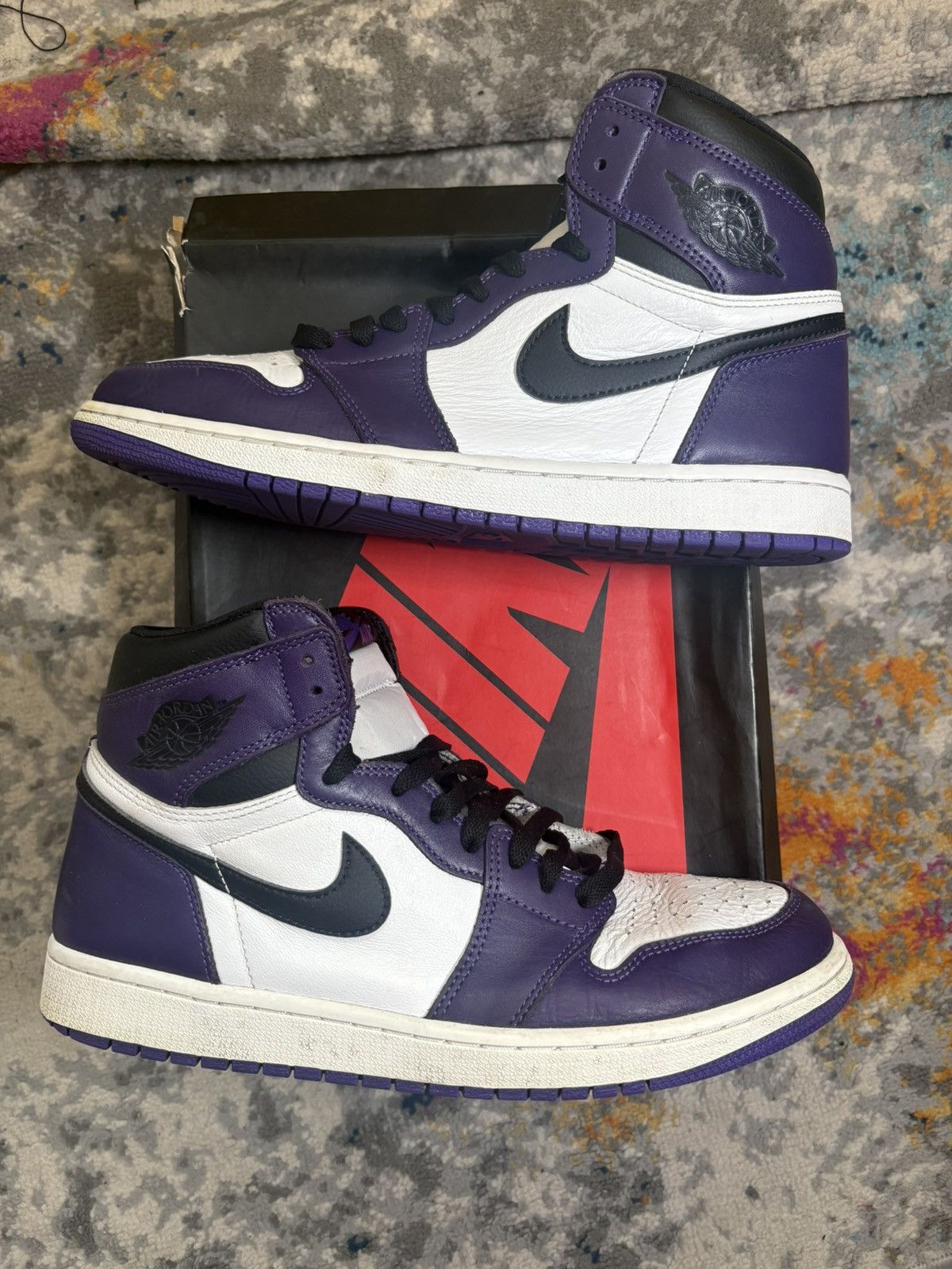 Jordan Brand Air Jordan Retro 1 Court Purple size 10.5 Size US 10.5 / EU 43-44 - 1 Thumbnail
