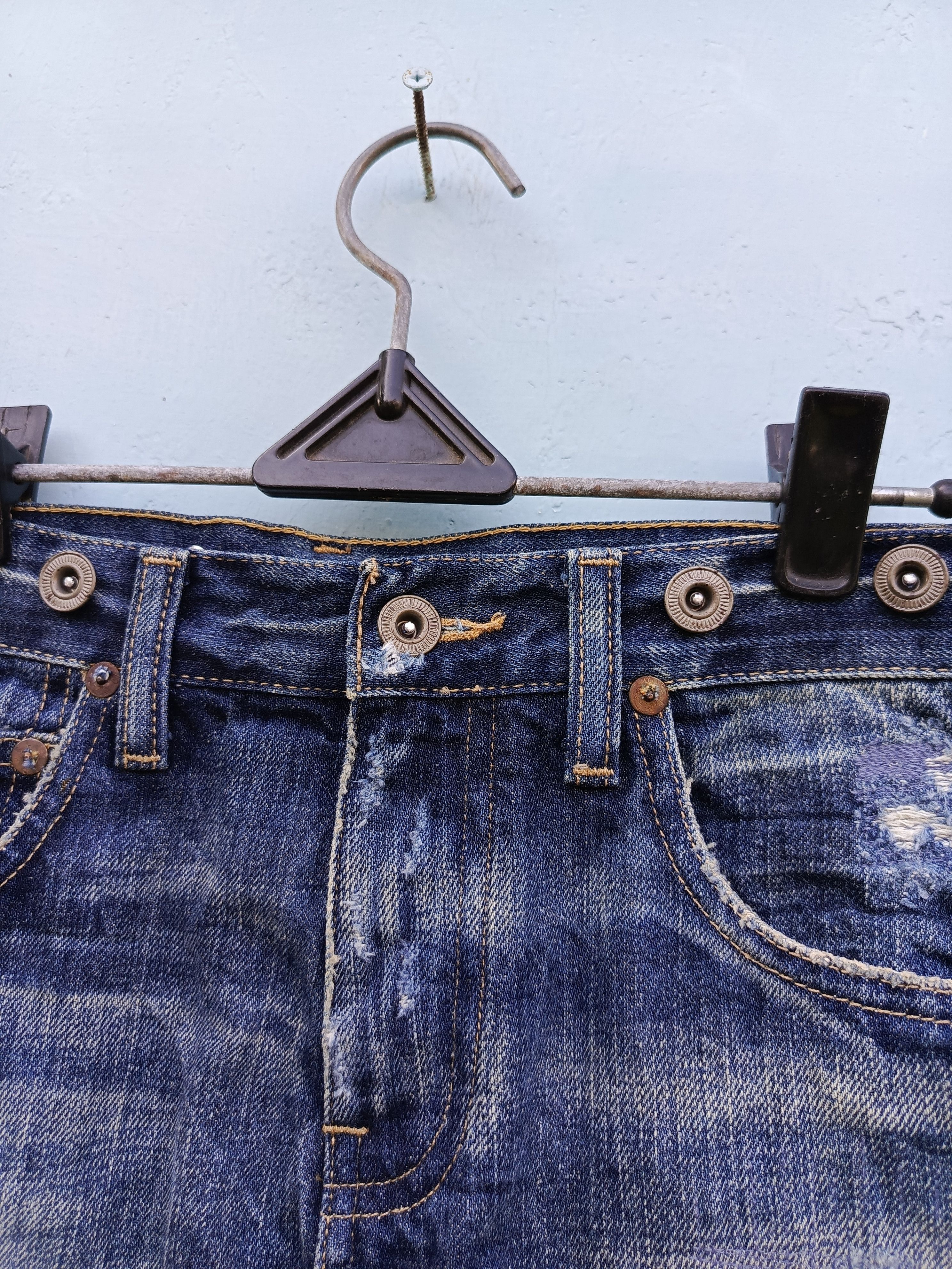 Polo Ralph Lauren Polo Ralph Lauren distressed denim mini skirts Size 26" / US 2 / IT 38 - 4 Thumbnail