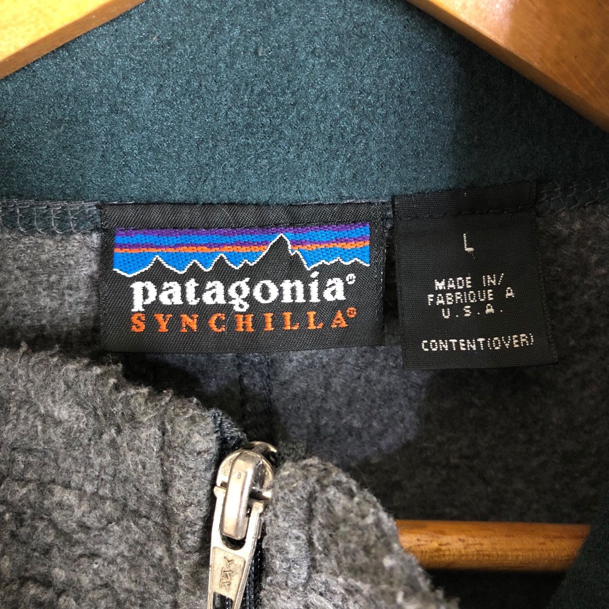 Patagonia × Vintage Vintage Patagonia Mock Neck Zip Up Fleece Sweater Size US XL / EU 56 / 4 - 7 Thumbnail