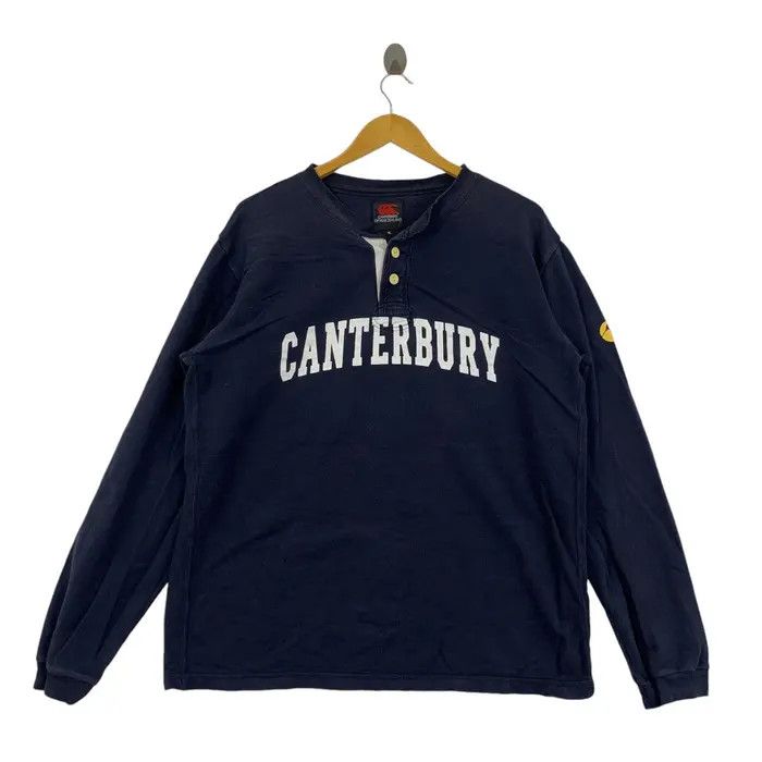 Canterbury of New Zealand Vintage CANTERBURY NEW ZEALAND Rugby Henley Tee Shirt Top Size US XL / EU 56 / 4 - 1 Thumbnail