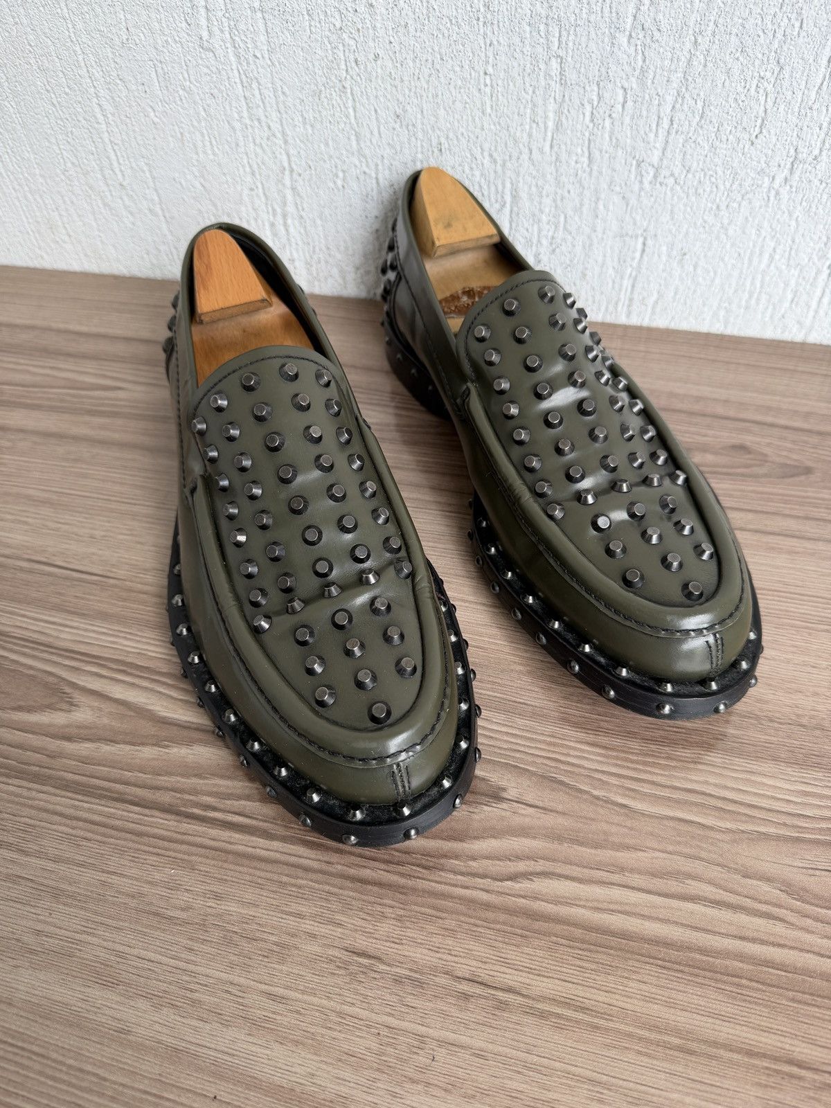 Prada 🔋❗️ Archival 🕷️Studded loafers Size US 10 / EU 43 - 8 Thumbnail