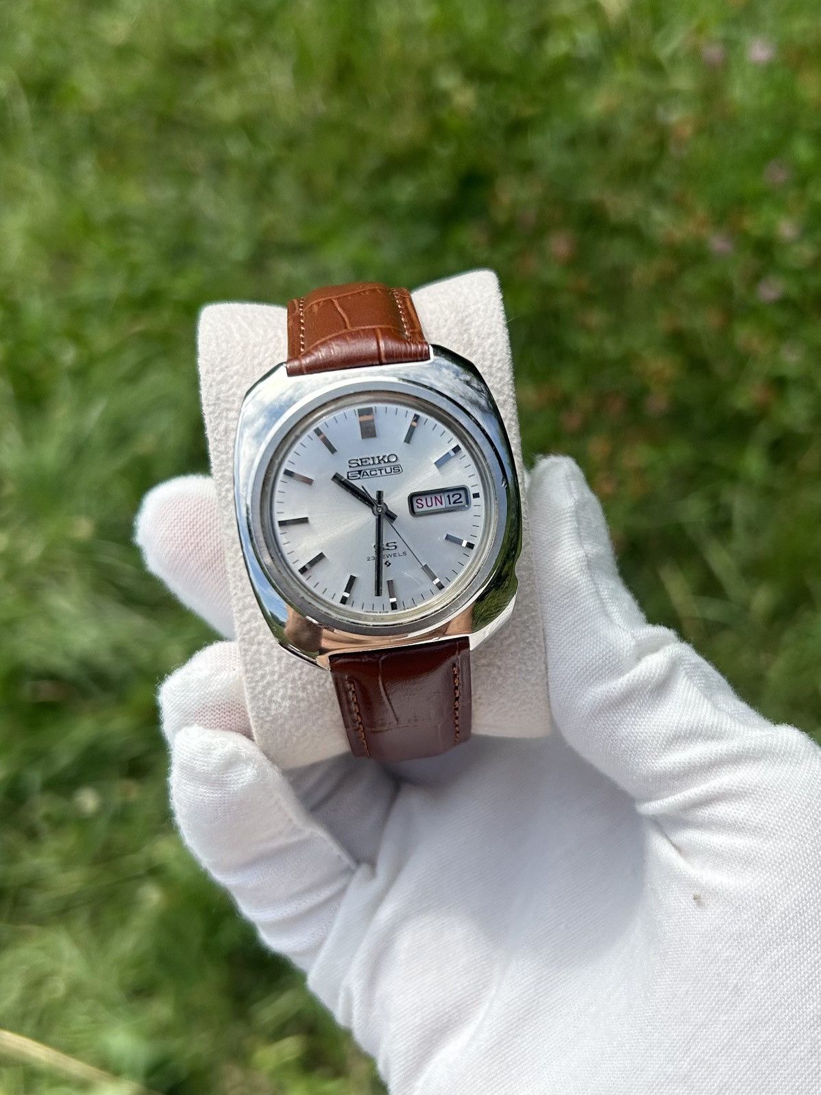 1970s seiko 4130-5340　セイコー　タンク tank 腕時計 Designer × Seiko × Vintage Seiko Tank Emblem 4130-5340 Quartz
