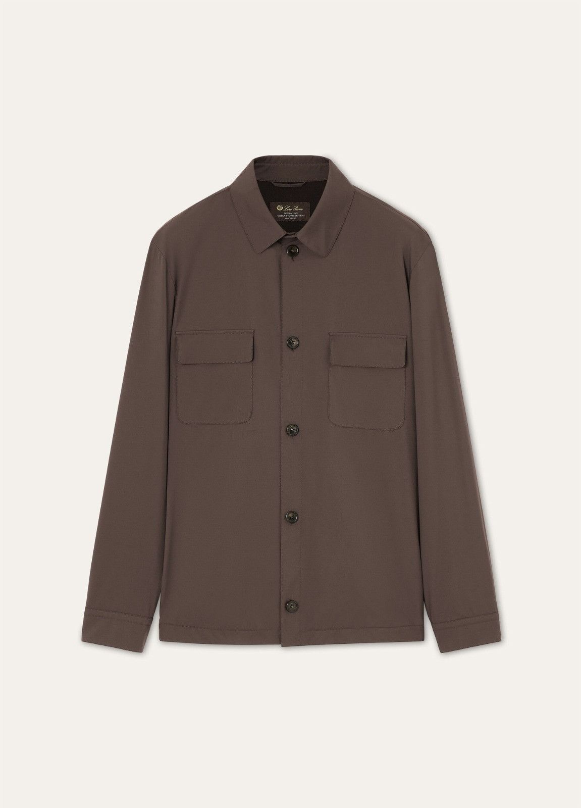 Loro Piana o1srvl11e0526 FAP9727 WindWish Overshirt in Brown Size US M / EU 48-50 / 2 - 1 Thumbnail