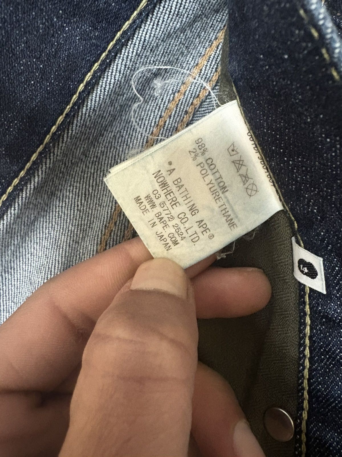 Bape A bathing ape x Bape Denim Jeans Size US 29 - 6 Thumbnail
