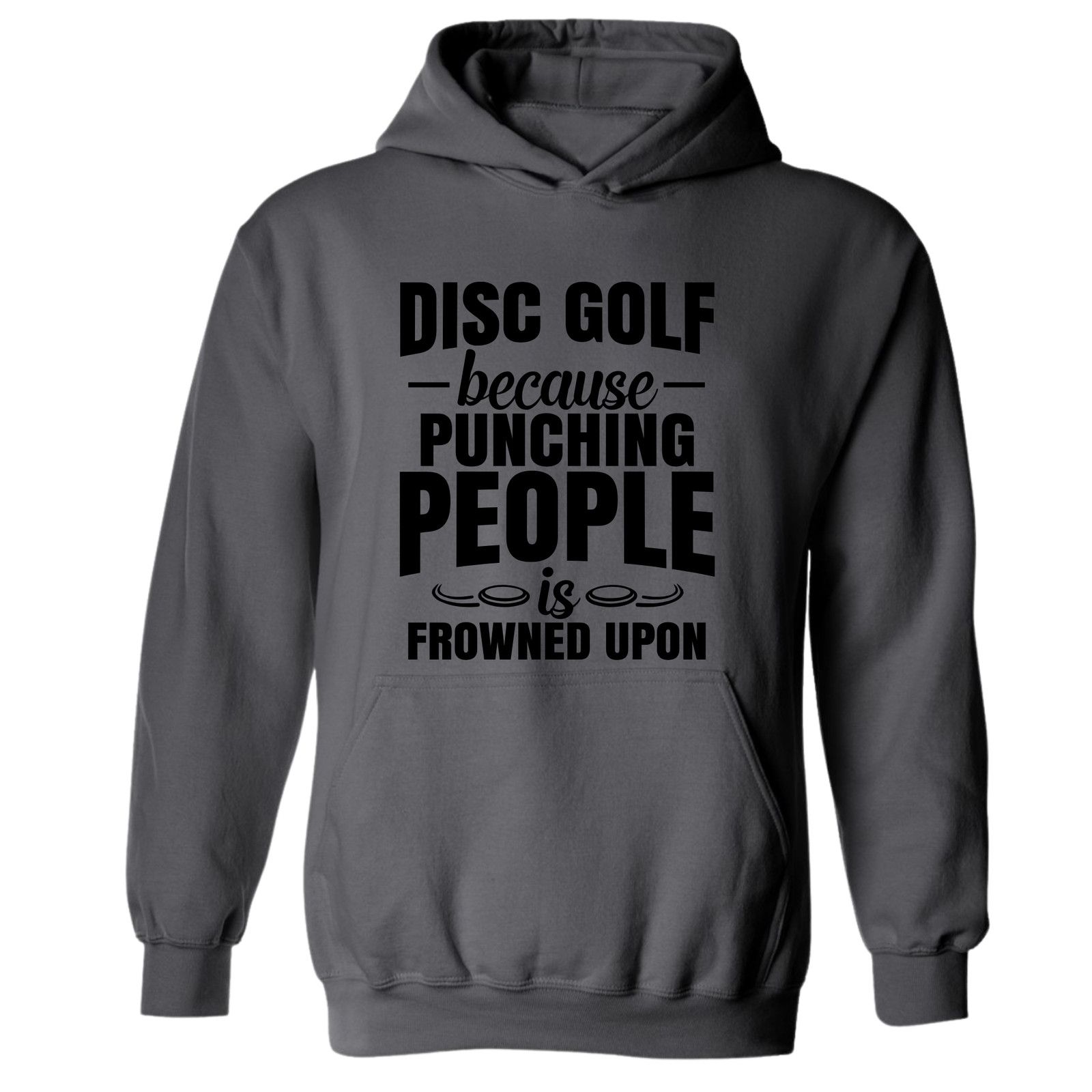 Gildan Disc Golf Hoodie Punching People Frowned Upon Sweatshirt Size US L / EU 52-54 / 3 - 9 Thumbnail