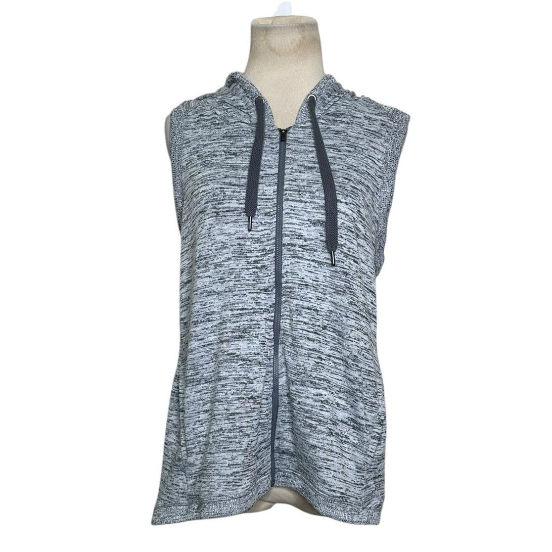 Athleta Athleta heathered gray blissful balance hooded vest Size XS Size XS / US 0-2 / IT 36-38 - 1 Thumbnail