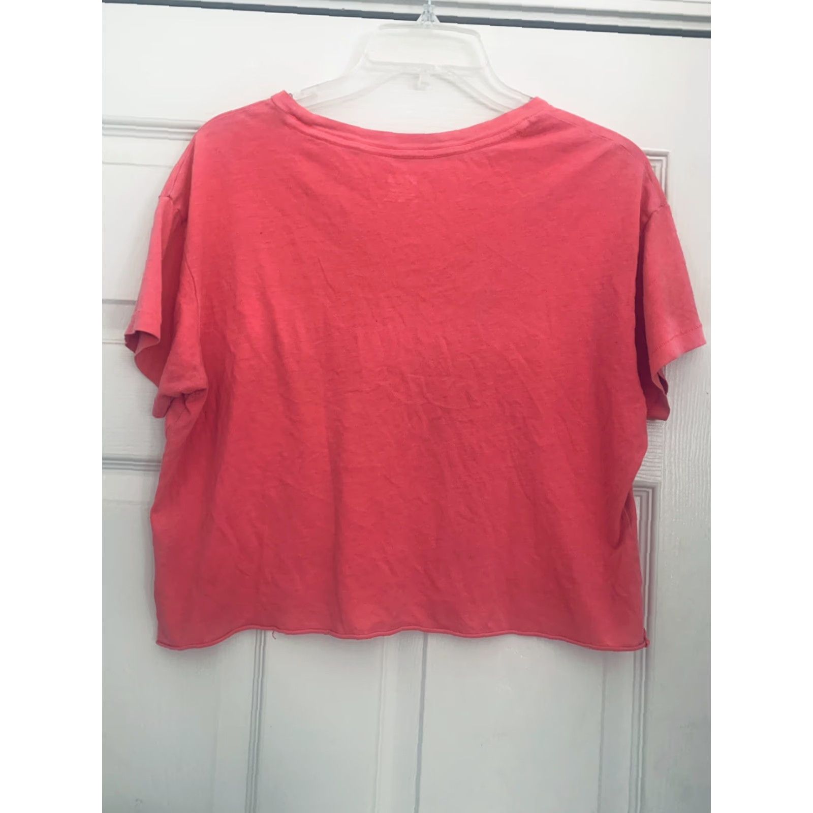 Pinko PINK Crop-Top T-Shirt Small PINK-by-Victorias-Secret Shirt Womens Regular Small Pink Logo Cropped Short Sleeve Knit 100% Cotton VINTAGE No Model: Logo Size S / US 4 / IT 40 - 4 Thumbnail