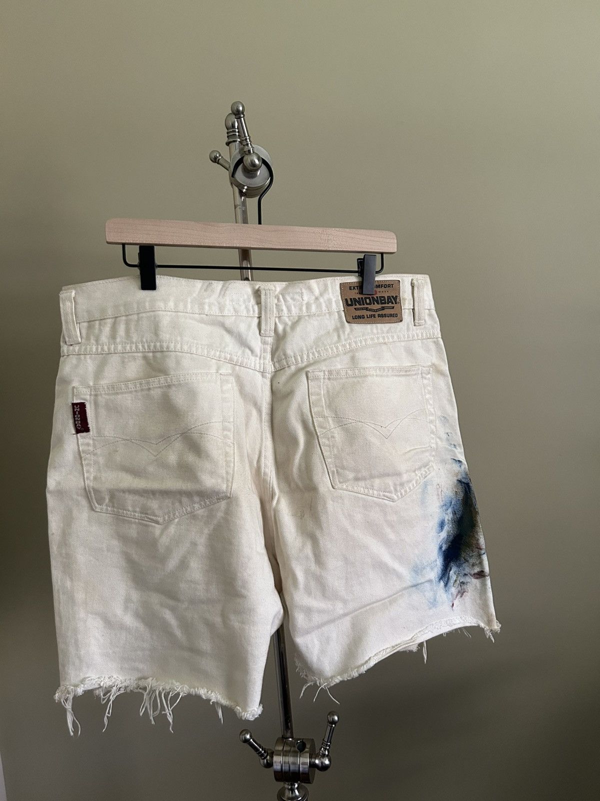UNIONBAY Y2K UnionBay Thrashed Cutoff Shorts Size US 38 / EU 54 - 2 Thumbnail