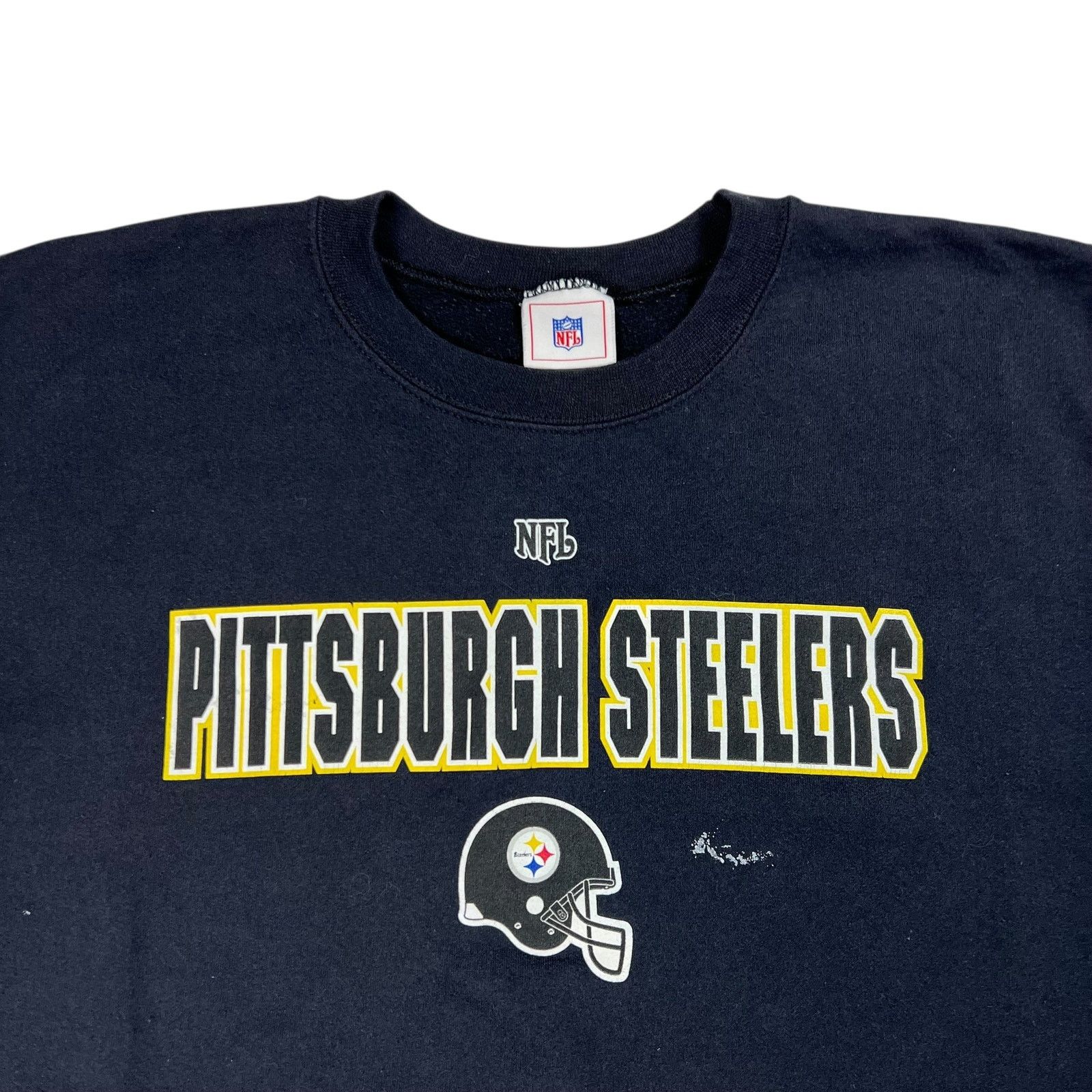 NFL × Vintage Vintage Y2K Pittsburgh Steelers NFL distressed crewneck Size US M / EU 48-50 / 2 - 2 Thumbnail