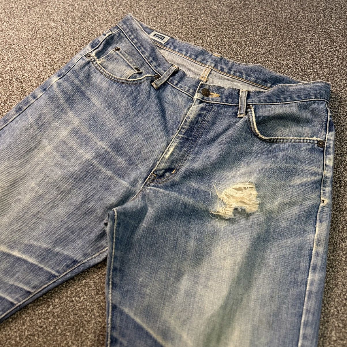 14th Addiction Vintage Japanese Edwin 404 Distressed Aging Faded Denim W34 Size US 34 / EU 50 - 3 Thumbnail