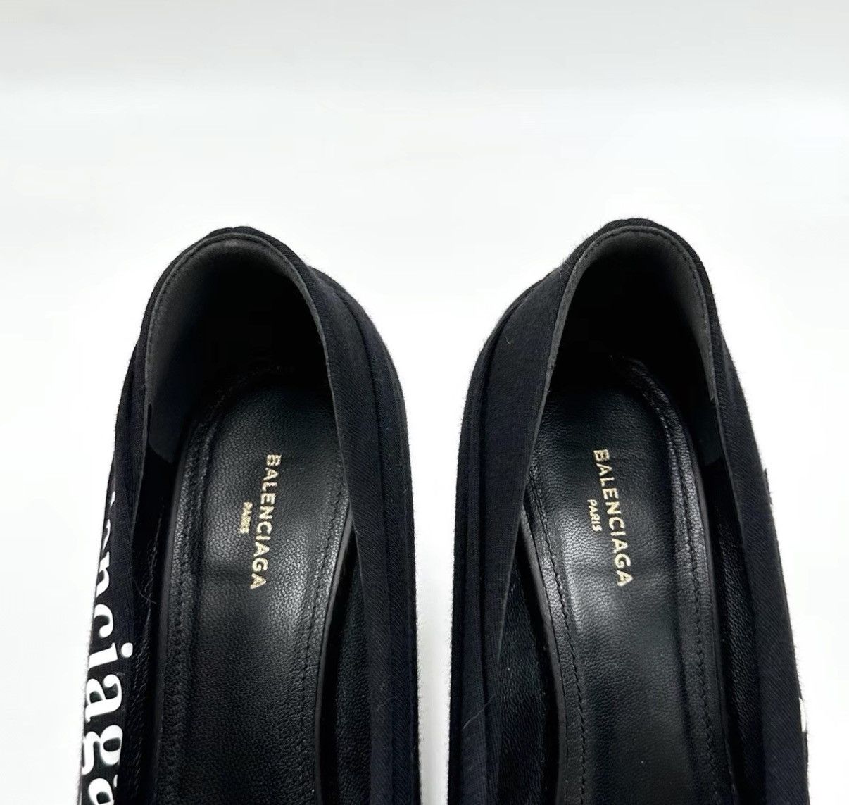 Balenciaga Balenciaga Black Pointed Toe Coke Logo Heels K12 Size US 6 / IT 36 - 3 Thumbnail