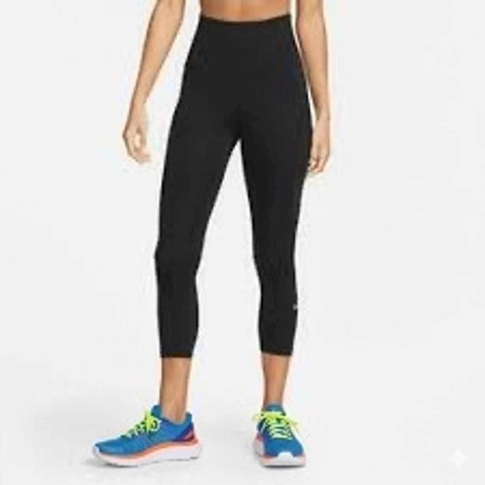 Nike Nike Dri-FIT Crop Running Leggings Blk Women's SZ Small Used Size 26" / US 2 / IT 38 - 1 Thumbnail