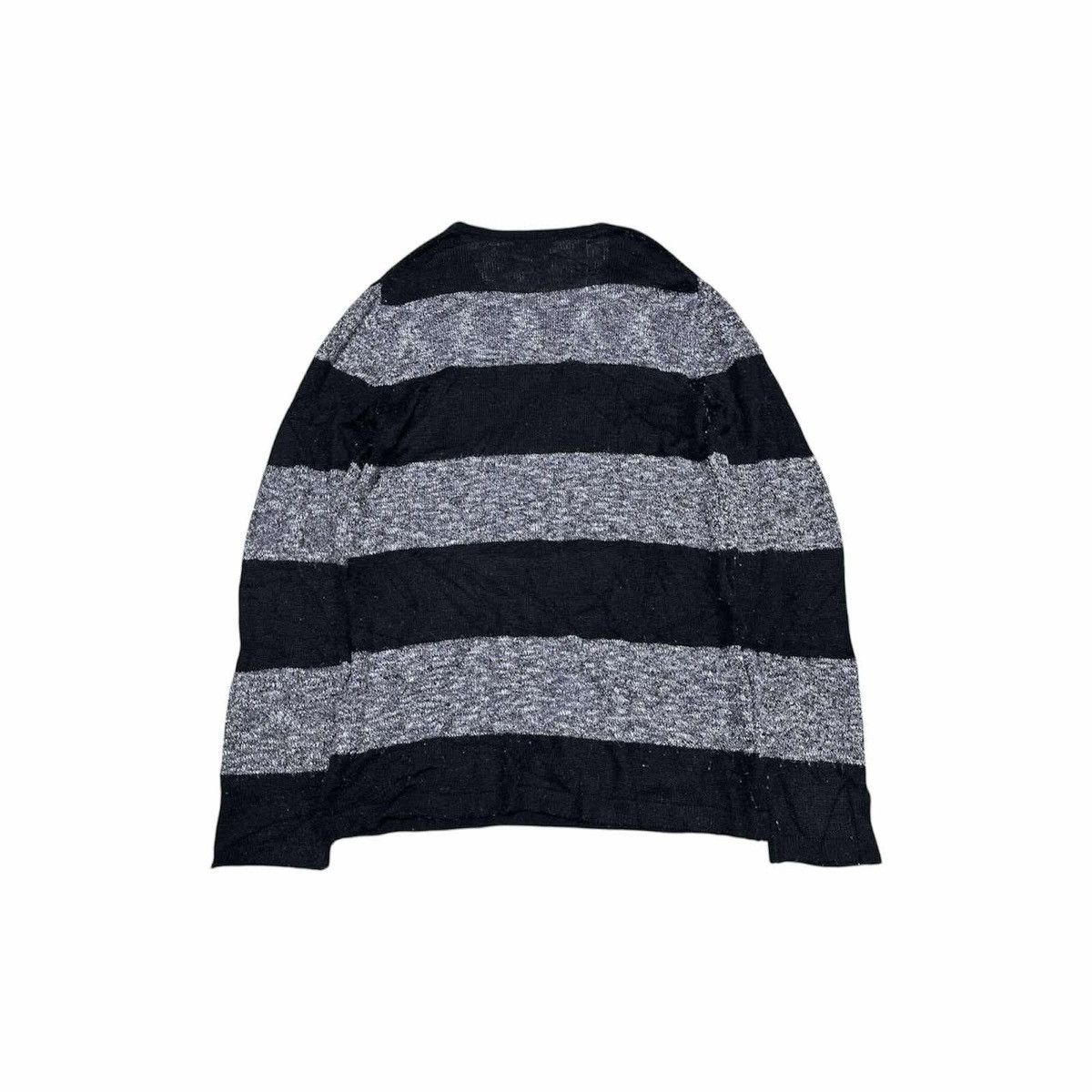 Japanese Brand 🔥Y2K Vintage Semantic Designs Striped Mohair Knit Sweater Size US L / EU 52-54 / 3 - 11 Thumbnail