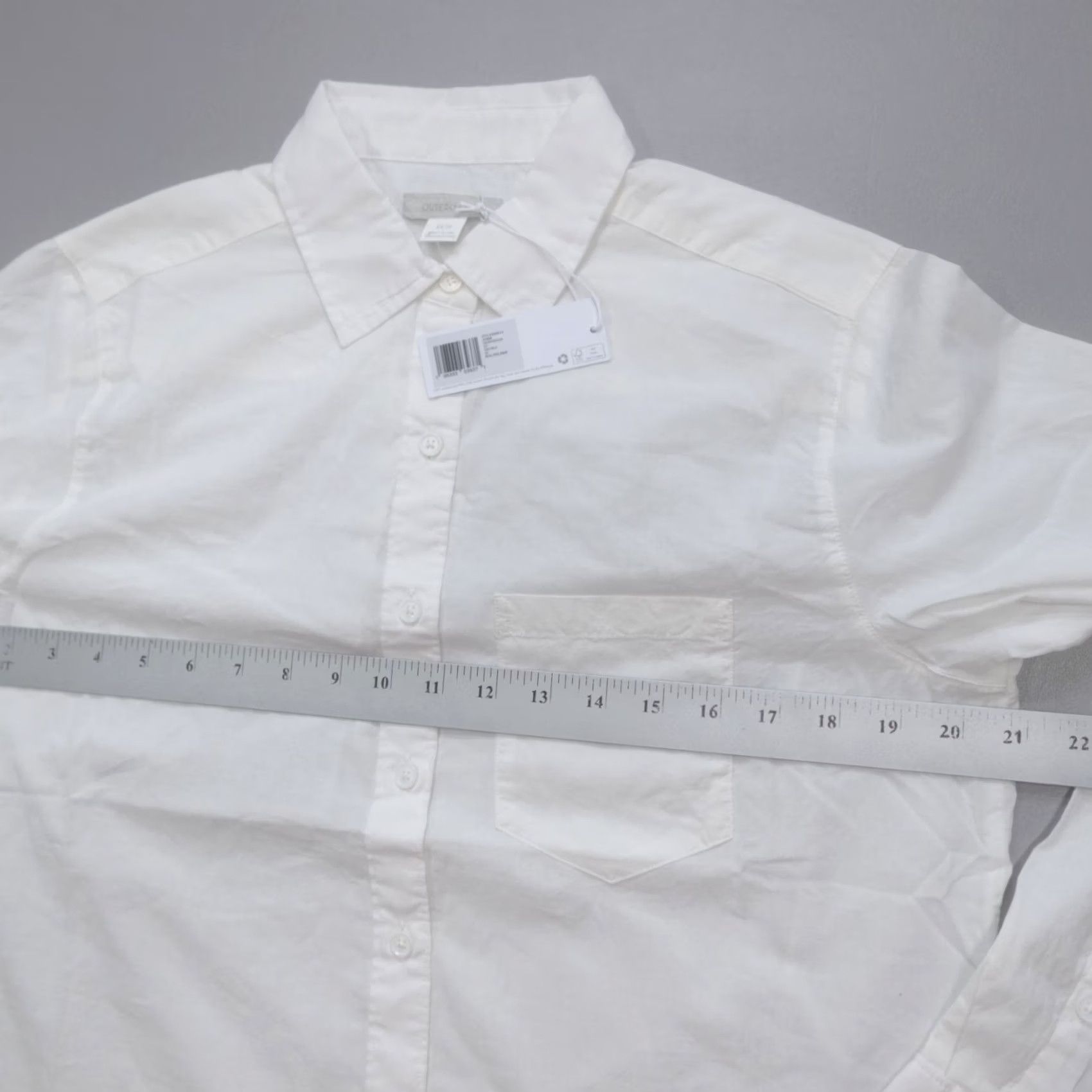 Outerknown VINTAGE? Outerknown Long Sleeve Button Up SLT Ivory Pocket Shirt Mens Classic Fit Size XS Size US XS / EU 42 / 0 - 6 Thumbnail