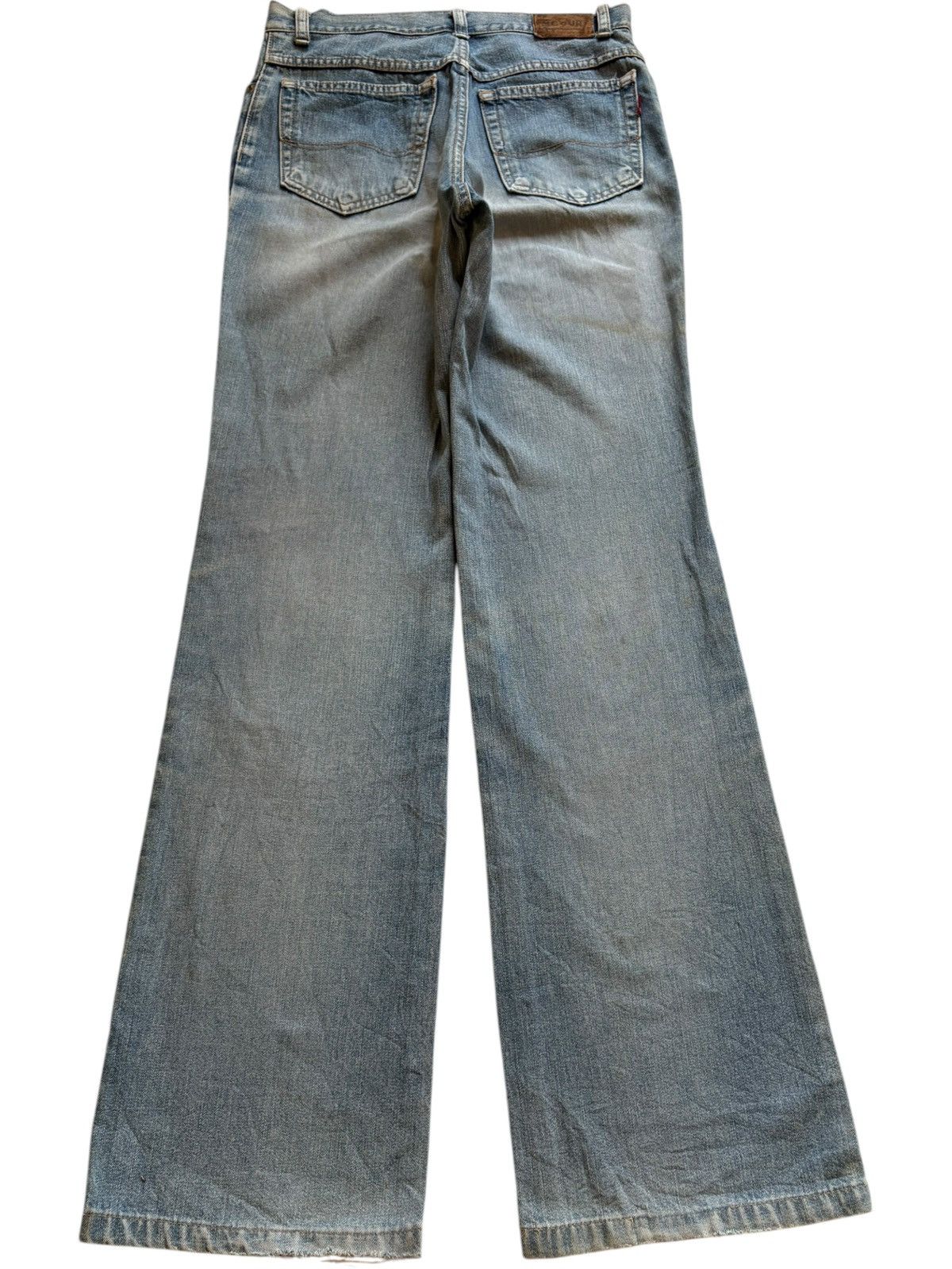 Japanese Brand × Jean Vintage Japanese Brand Mud Wash Bootcut Flare Jeans Size 28" / US 6 / IT 42 - 2 Thumbnail