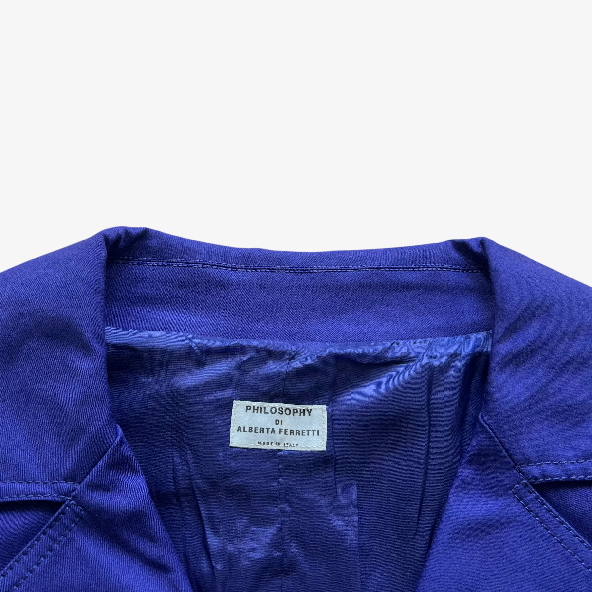 Alberta Ferretti Vintage Y2K Women's Alberta Ferretti Double Breasted Jacket Size L / US 10 / IT 46 - 2 Thumbnail
