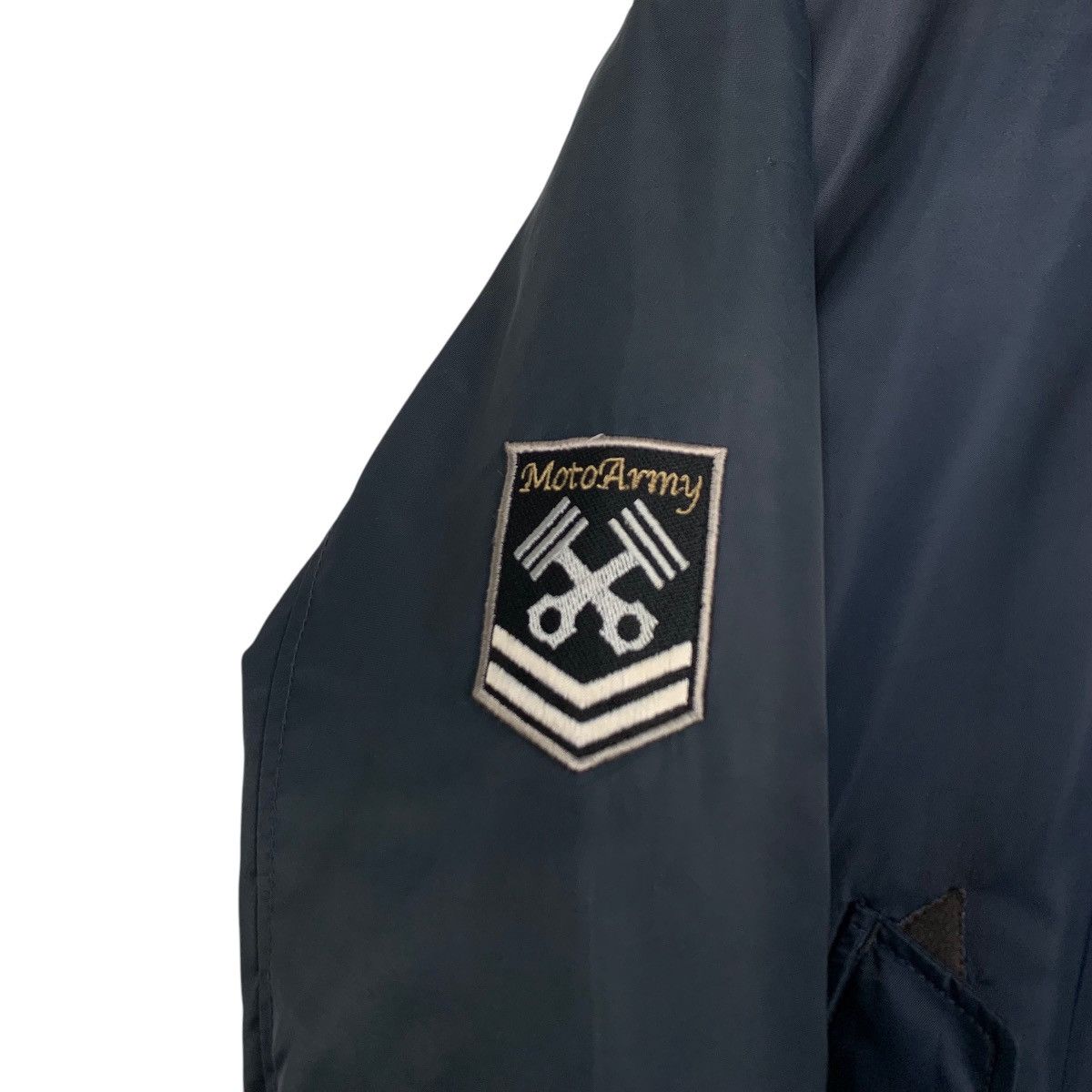 Japanese Brand ☀️Motoarmy bomber style zipper faded jacket Size US M / EU 48-50 / 2 - 14 Thumbnail