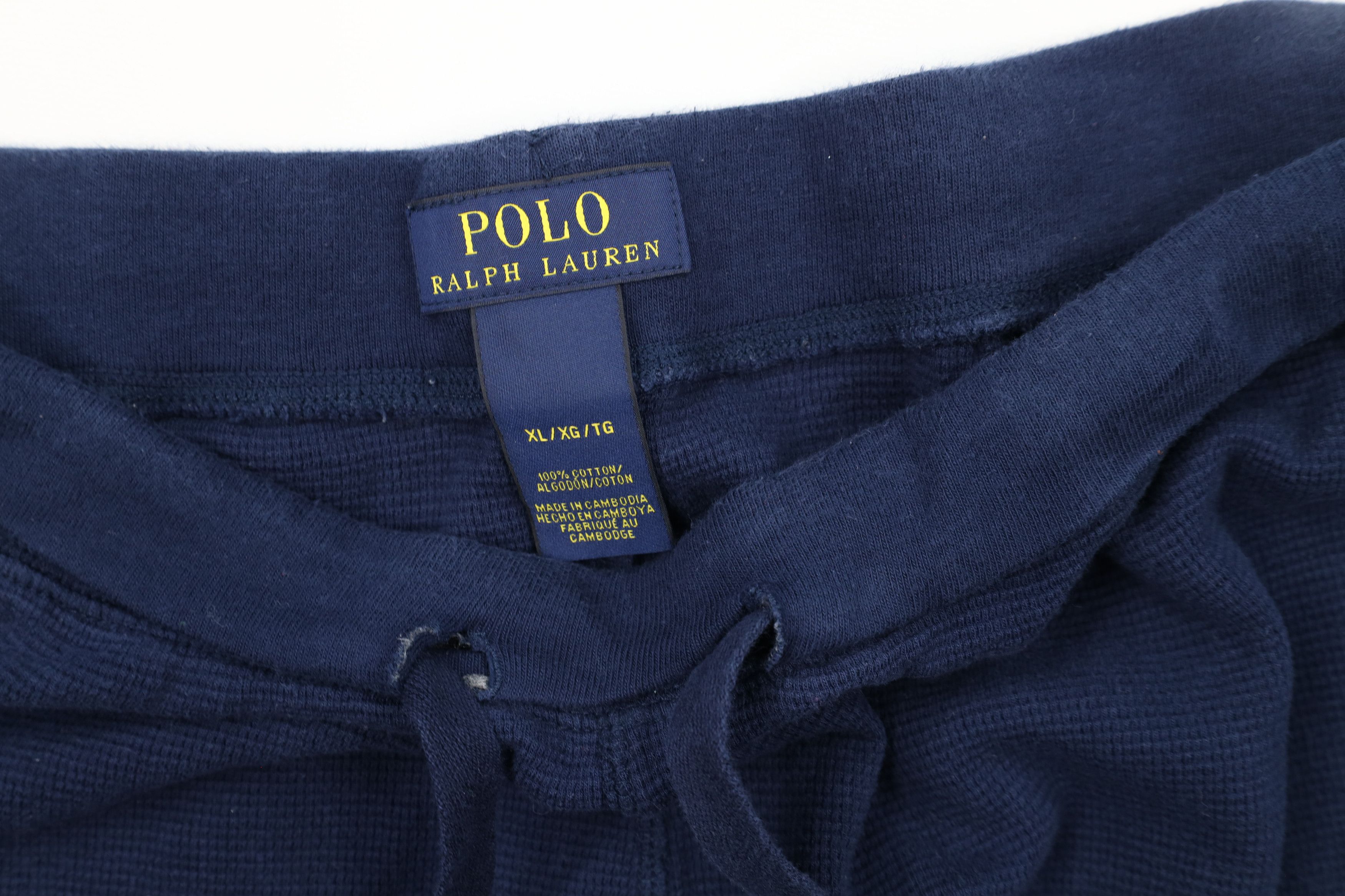 Ralph Lauren Vintage Ralph Lauren Thermal Waffle Knit Wide Leg Pants Blue Size US 38 / EU 54 - 6 Thumbnail