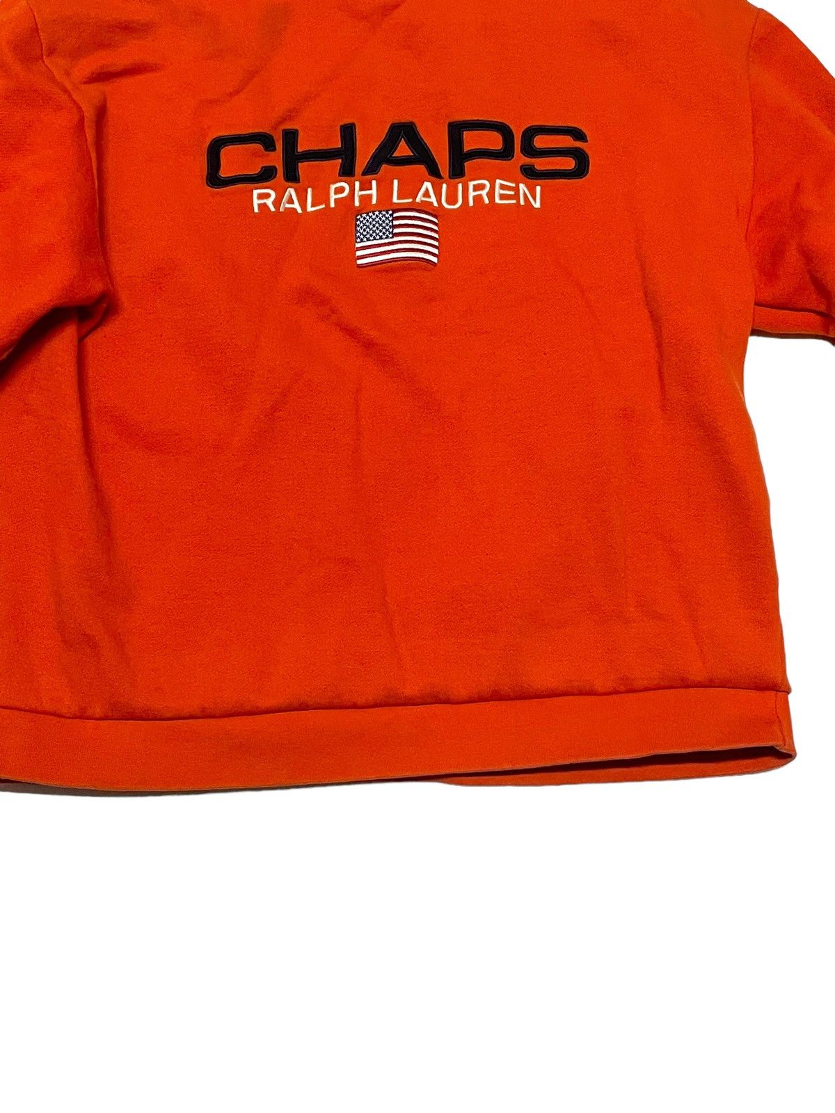 Polo Ralph Lauren × Vintage Vintage Ralph Lauren Orange Spellout Crewneck Sweatshirt L Size US L / EU 52-54 / 3 - 3 Thumbnail