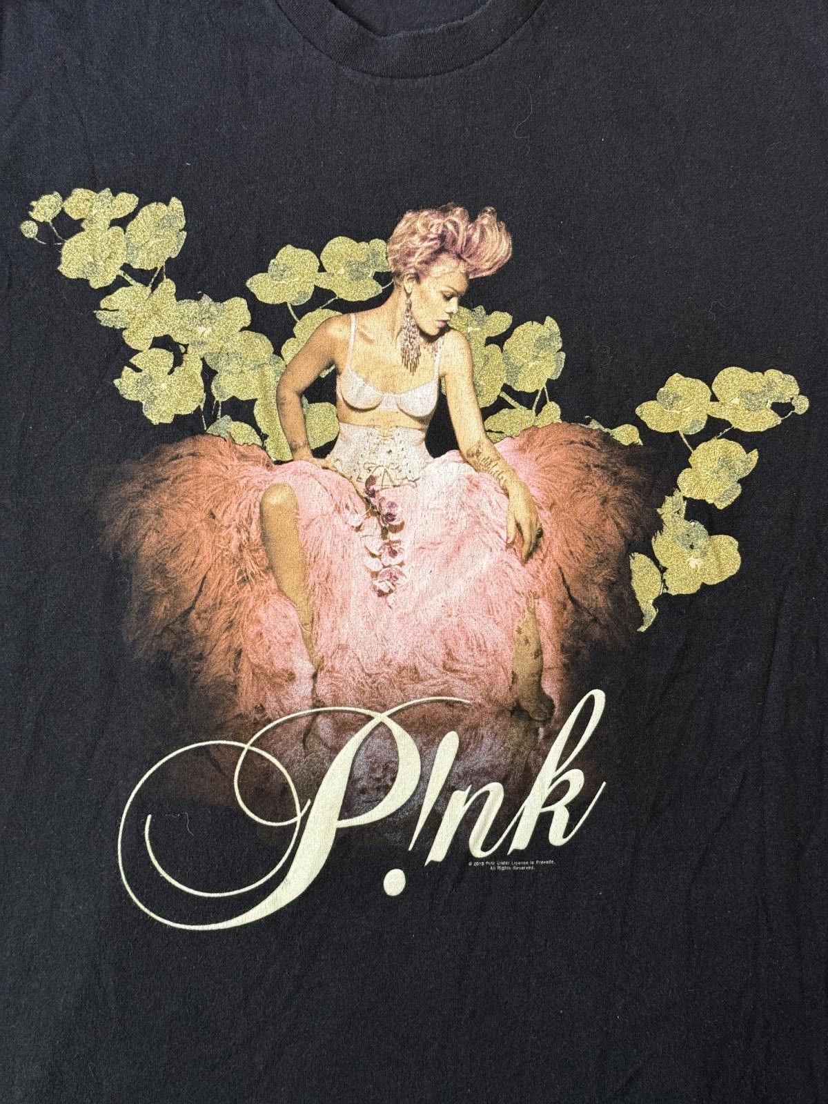 Designer Pink Singer T-shirt Tour Truth About Love Tour - M Size US M / EU 48-50 / 2 - 3 Thumbnail