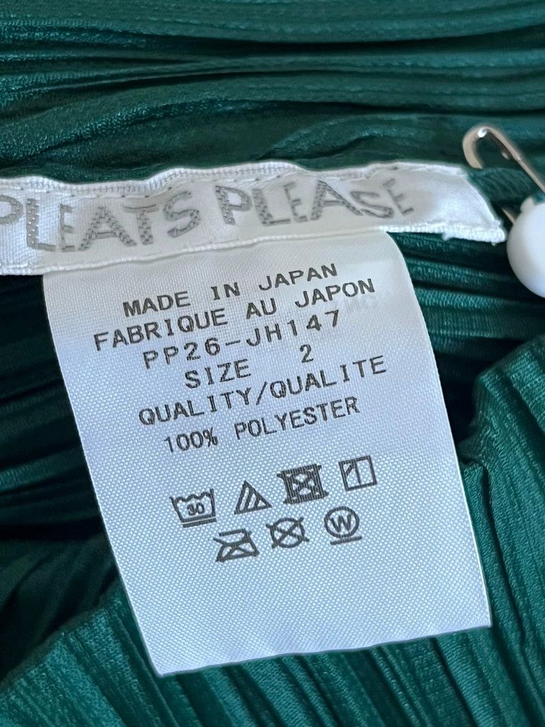 Issey Miyake Issey Miyake size:2 Green pleated dress Size S / US 4 / IT 40 - 3 Thumbnail